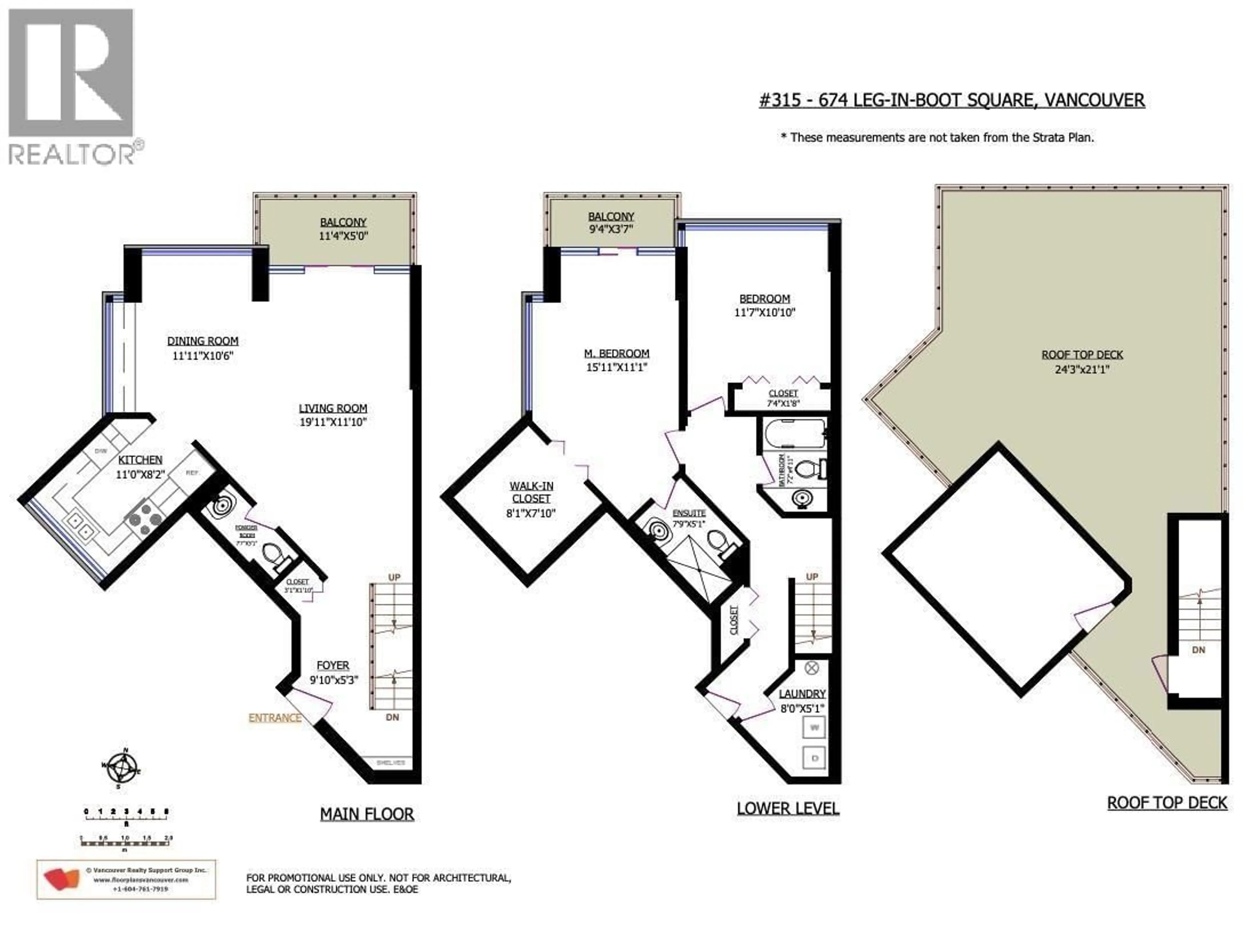 Floor plan for 315 - 674 LEG IN BOOT SQUARE, Vancouver British Columbia V5Z4B4