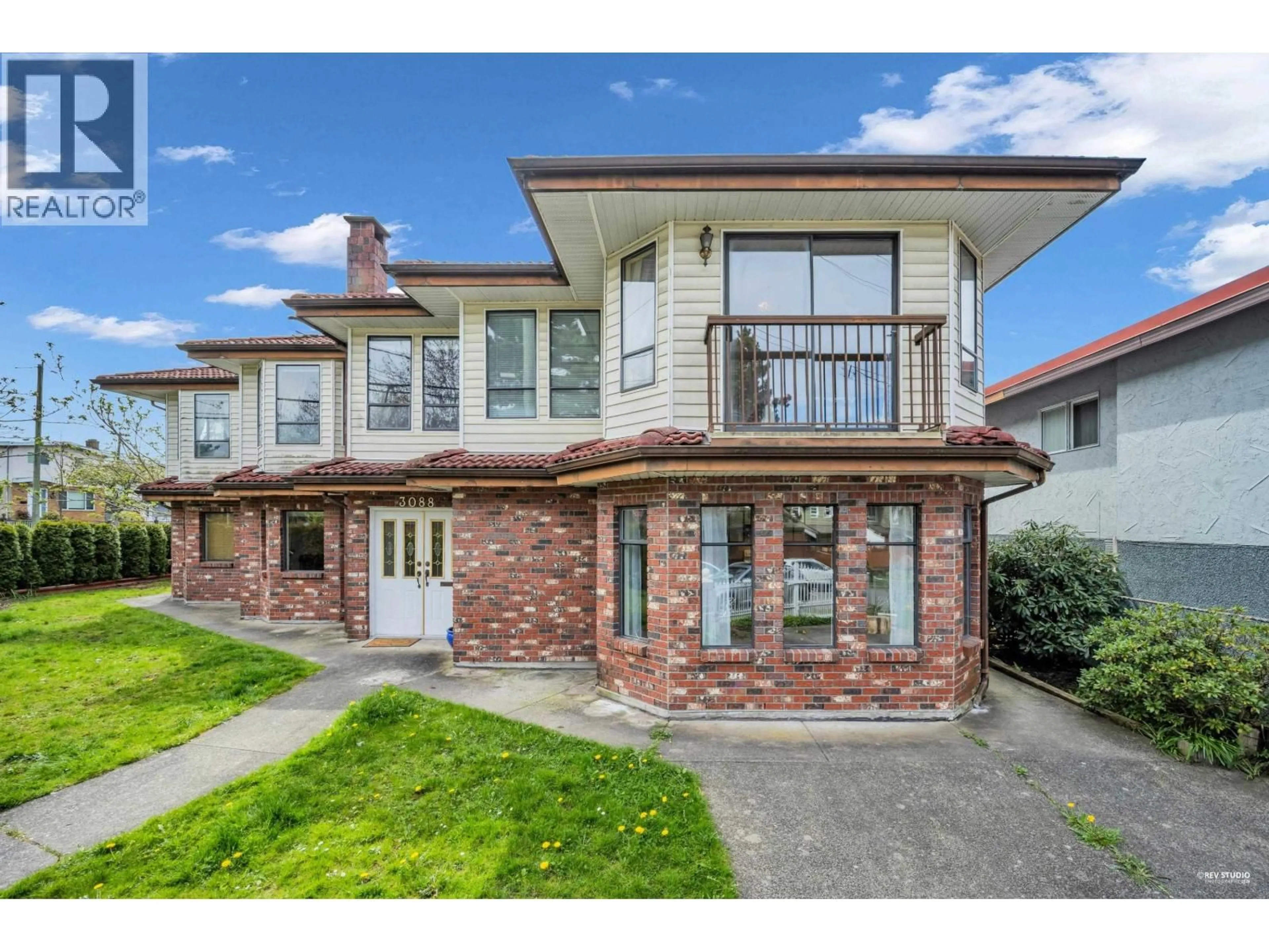 Home with brick exterior material, street for 3088 SCHOOL AVENUE, Vancouver British Columbia V5R5M8