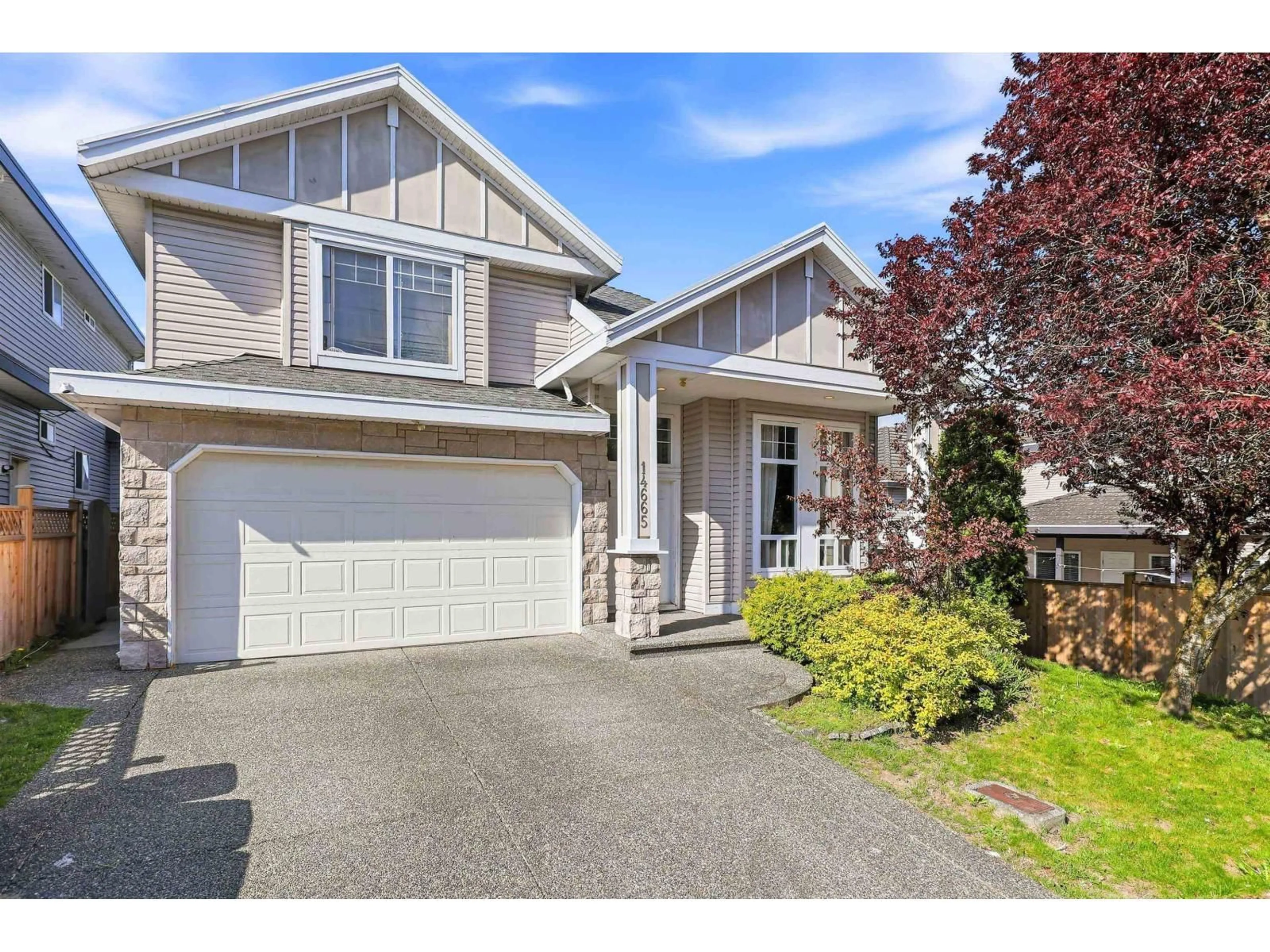 Home with vinyl exterior material, street for 14665 76A AVENUE, Surrey British Columbia V3S2P4