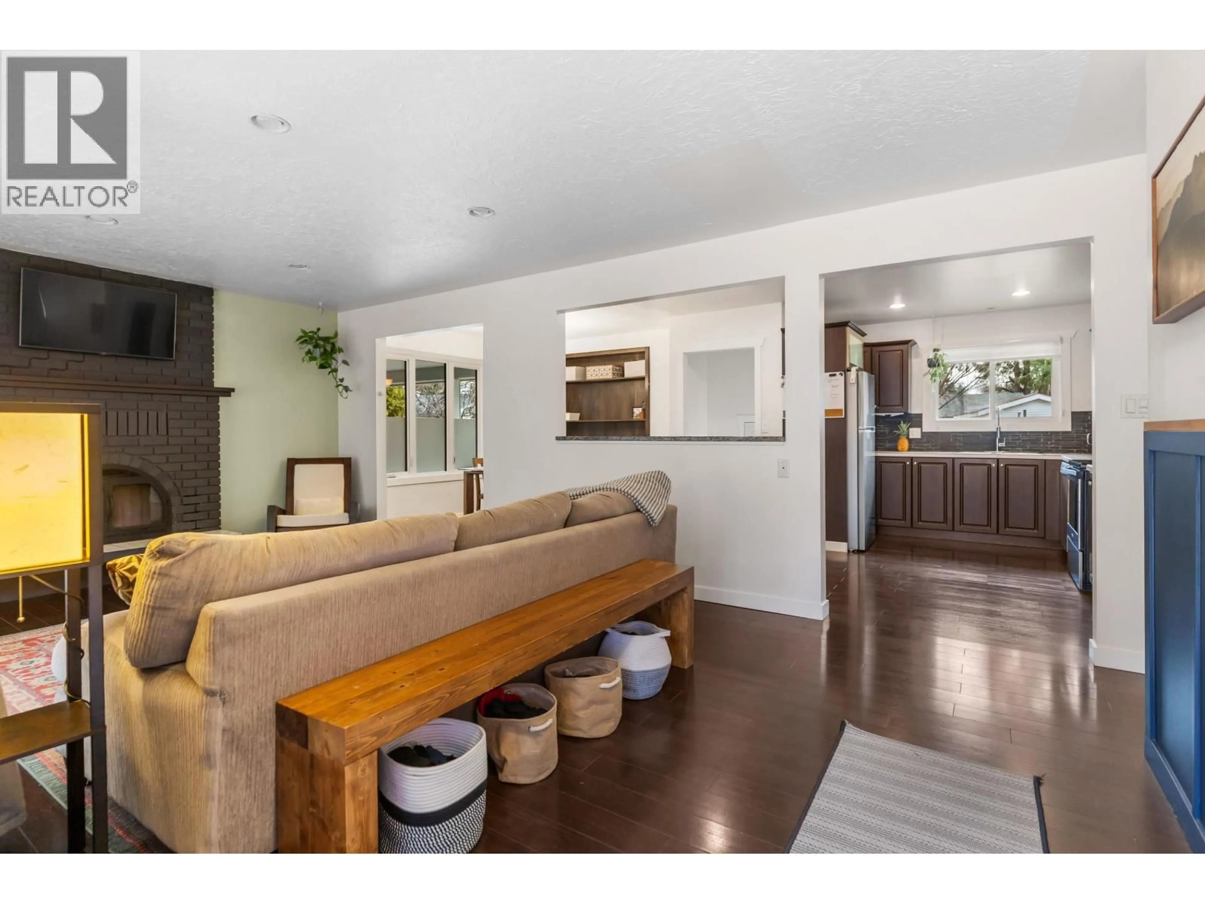 Open concept kitchen, wood/laminate floor for 5696 BROCK DRIVE, Prince George British Columbia V2N2E4