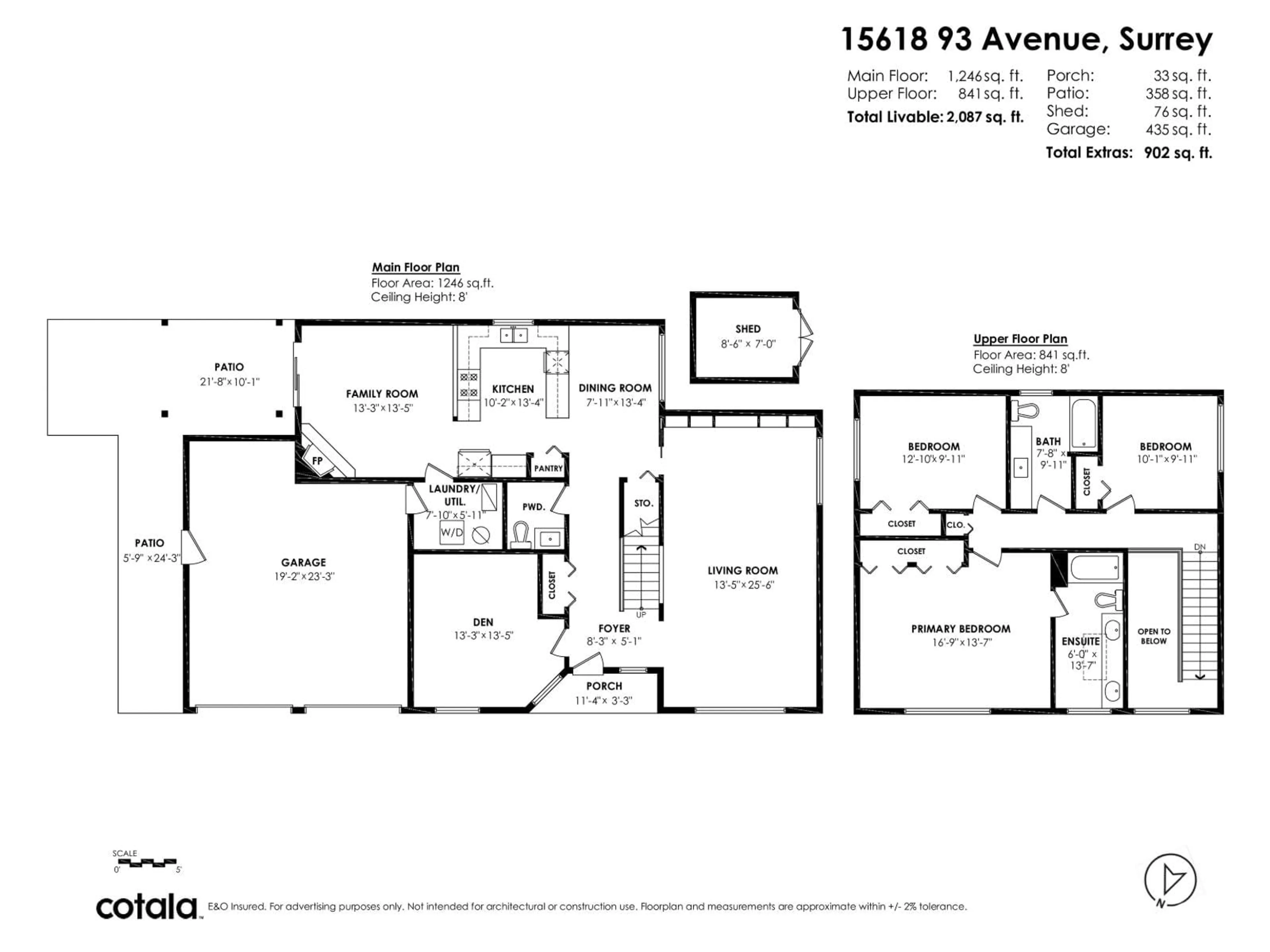 Floor plan for 15618 93 AVENUE, Surrey British Columbia V4N3B2