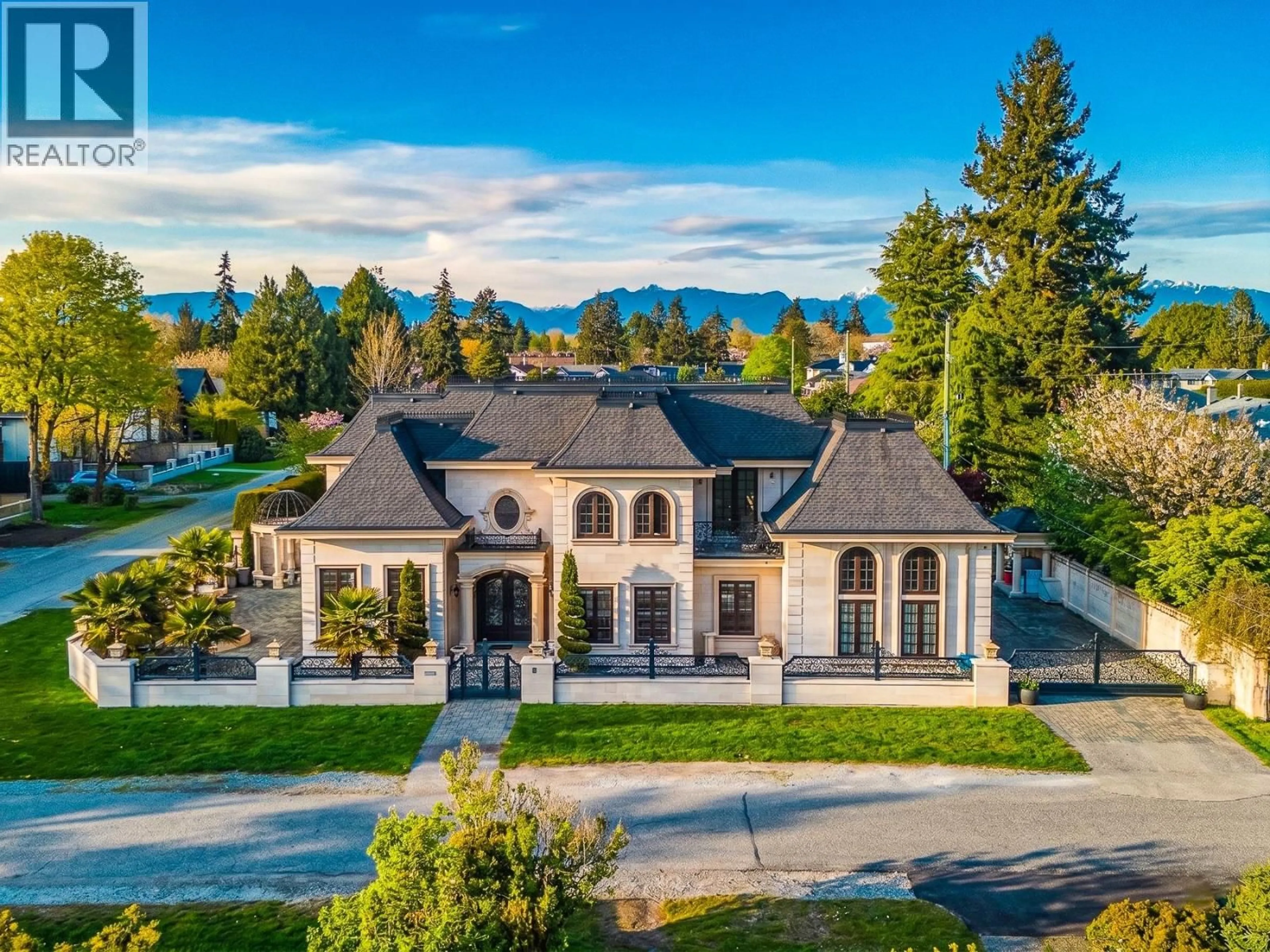 A pic from outside/outdoor area/front of a property/back of a property/a pic from drone, mountain view for 11699 SEATON ROAD, Richmond British Columbia V7A5J8