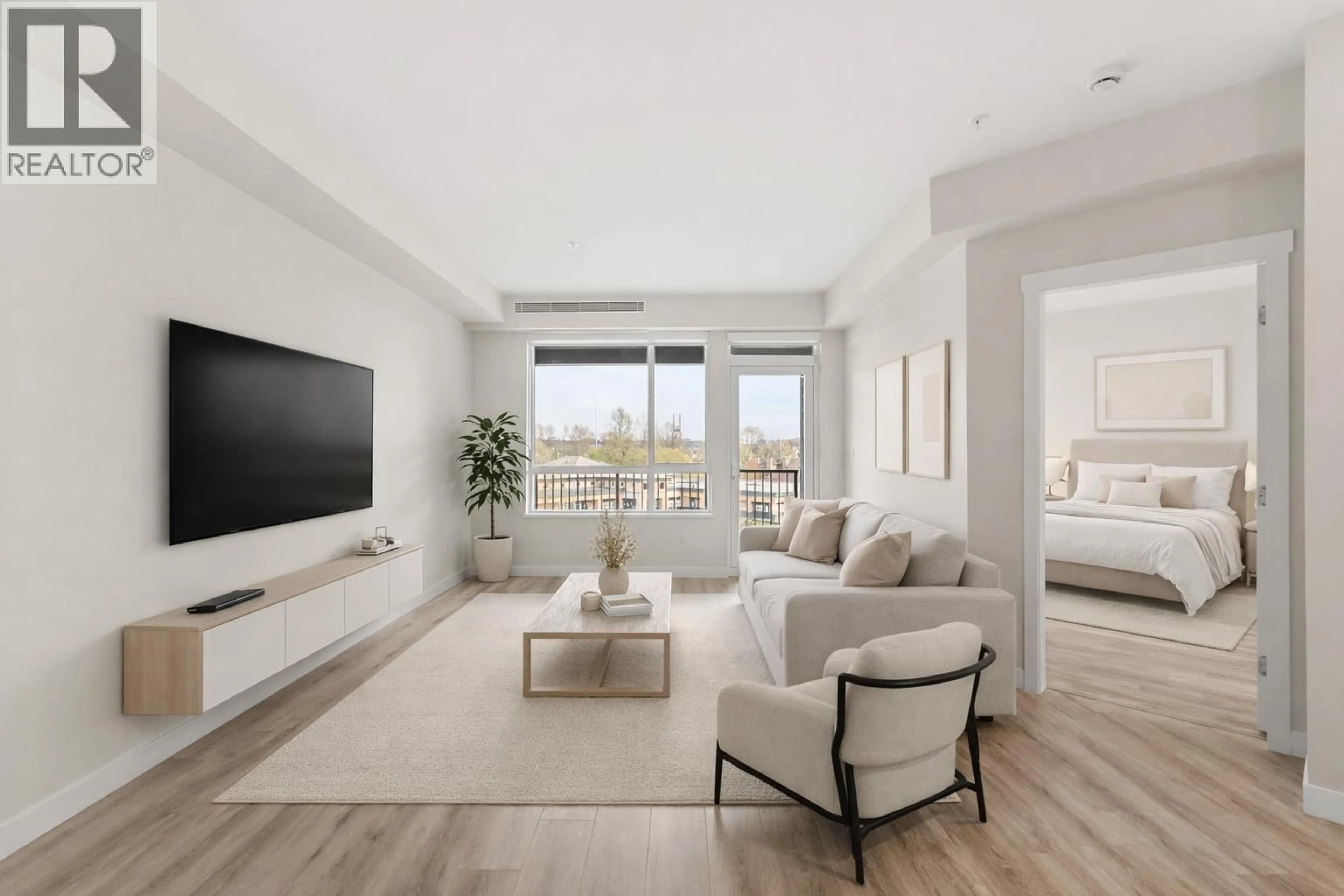 Living room with furniture, unknown for 425 - 23222 GILLEY ROAD, Richmond British Columbia V6V0C8