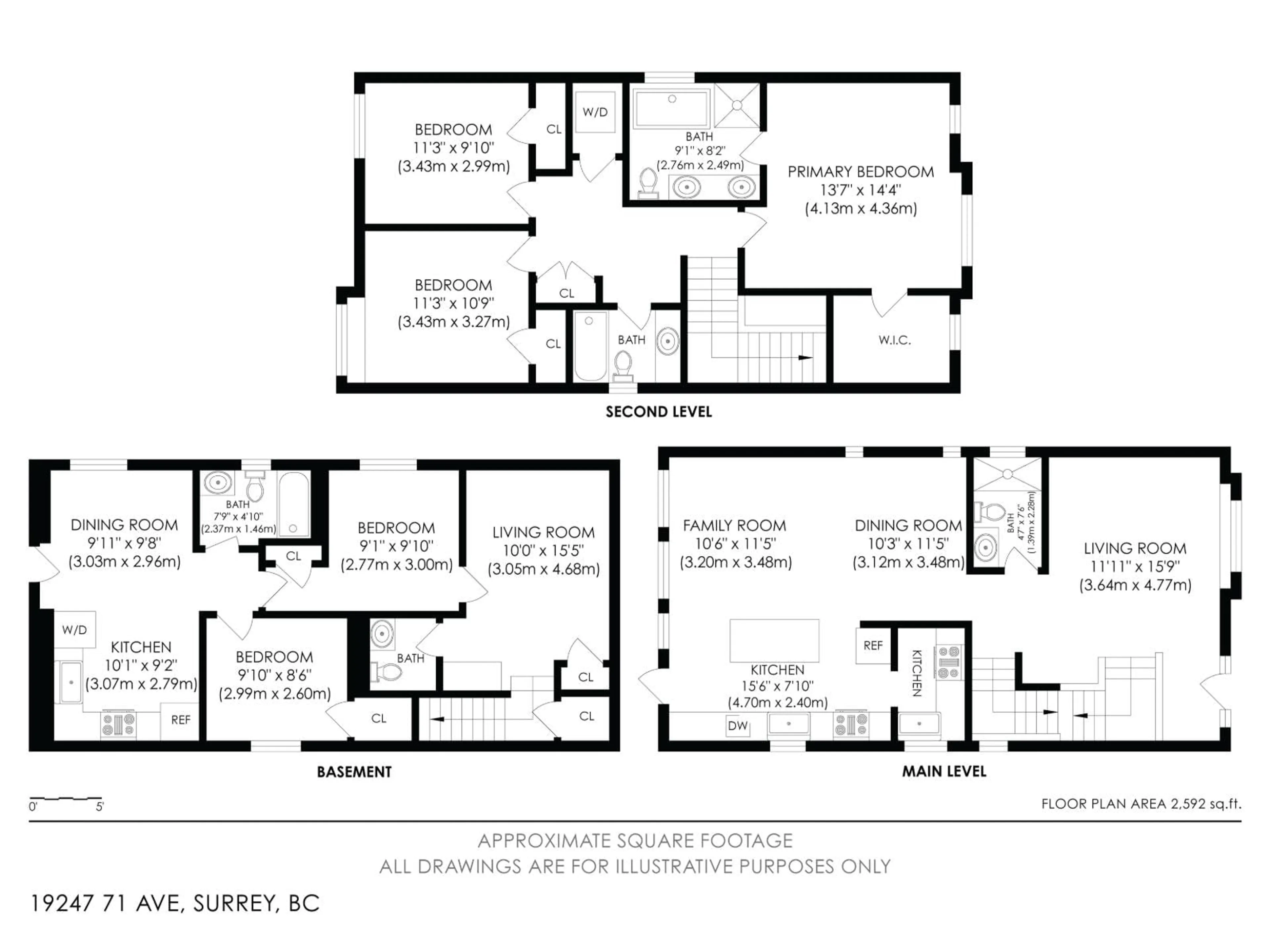 Floor plan for 19247 71 AVENUE, Surrey British Columbia V4N6V1