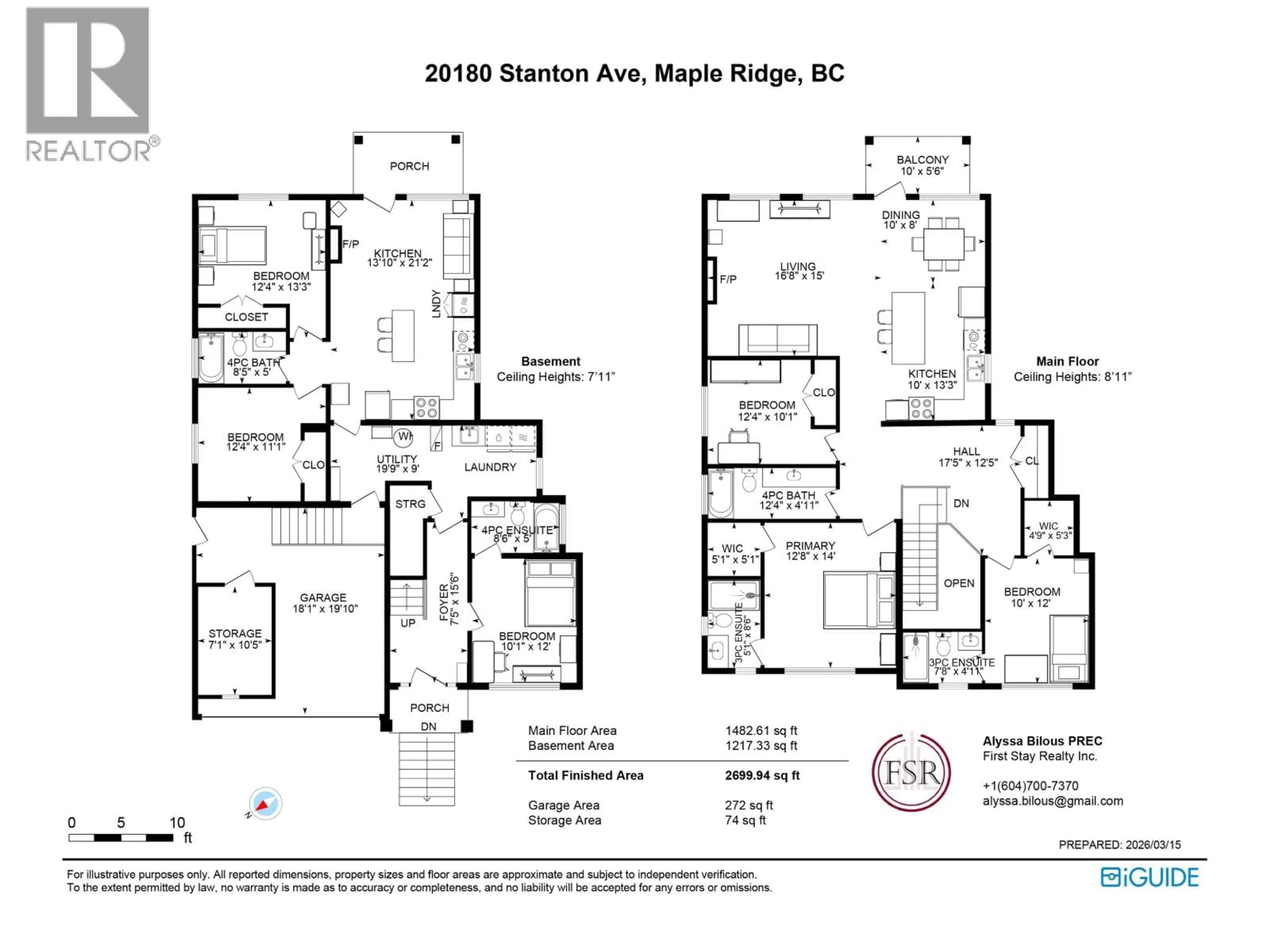 Floor plan for 20180 STANTON AVENUE, Maple Ridge British Columbia V2X0E5