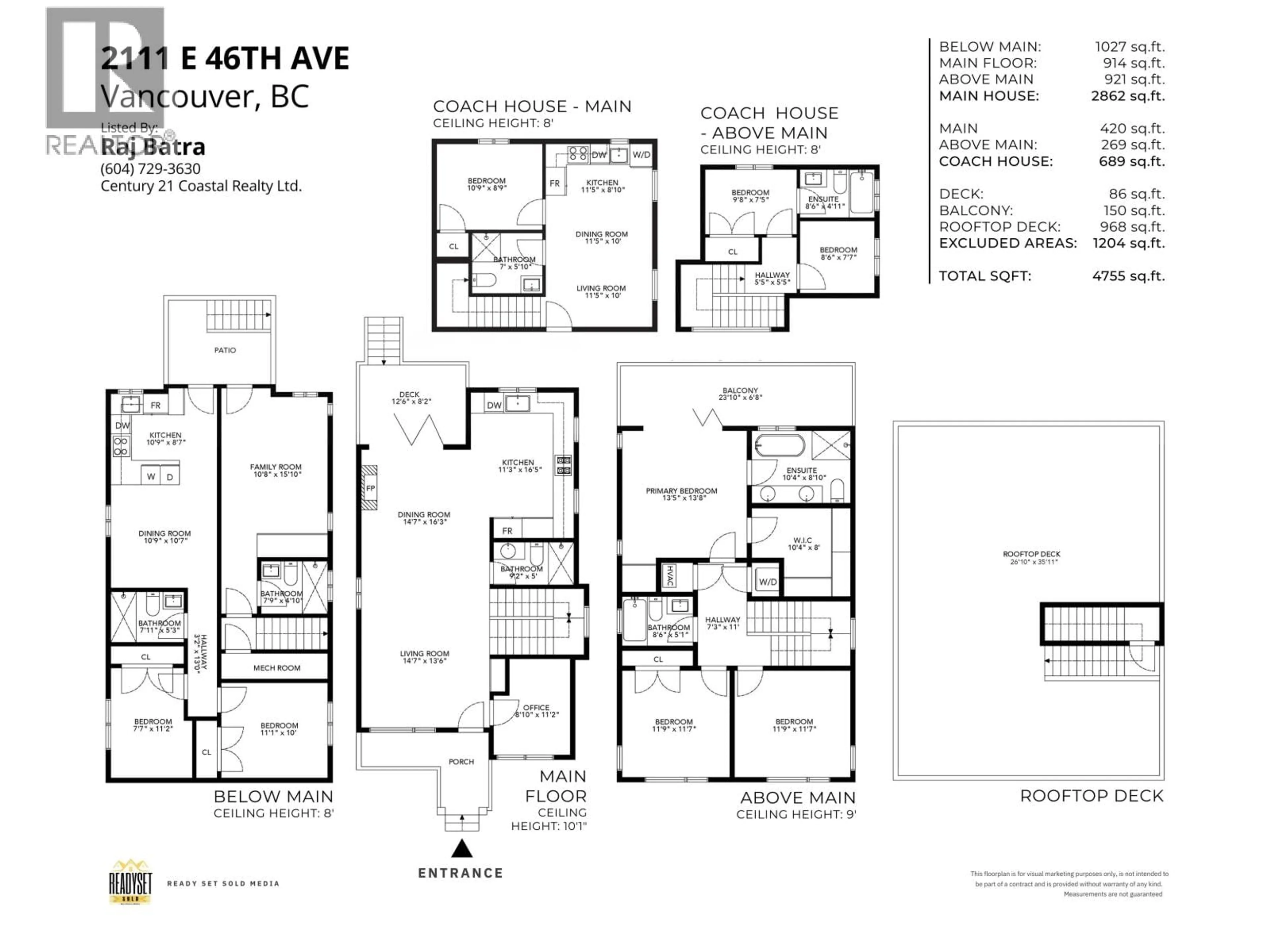 Floor plan for 2111 46TH AVENUE, Vancouver British Columbia V5P1P3