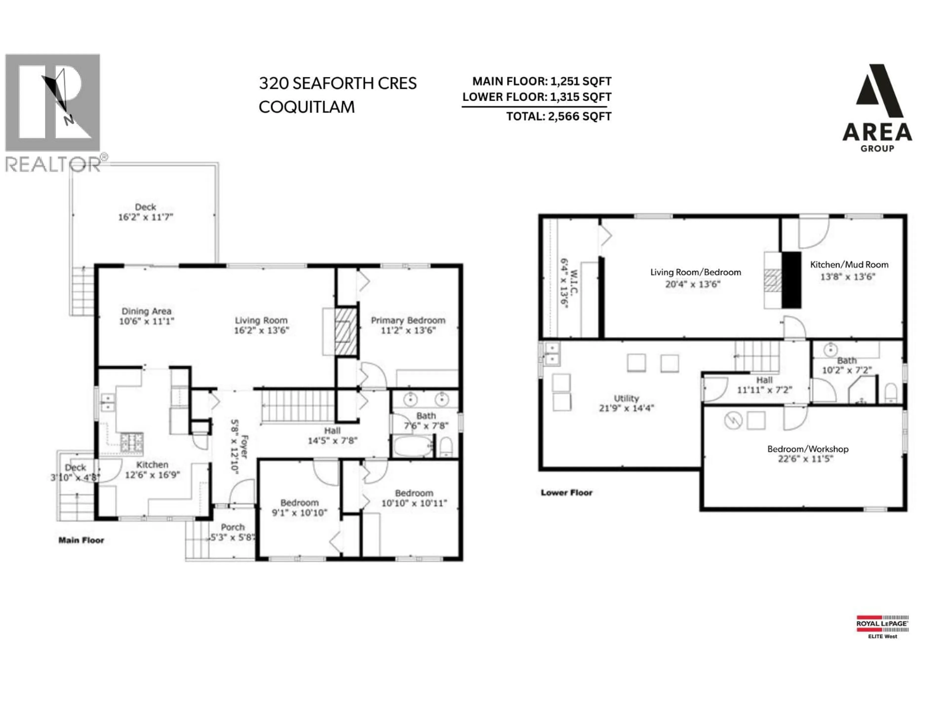 Floor plan for 320 SEAFORTH CRESCENT, Coquitlam British Columbia V3K2M4