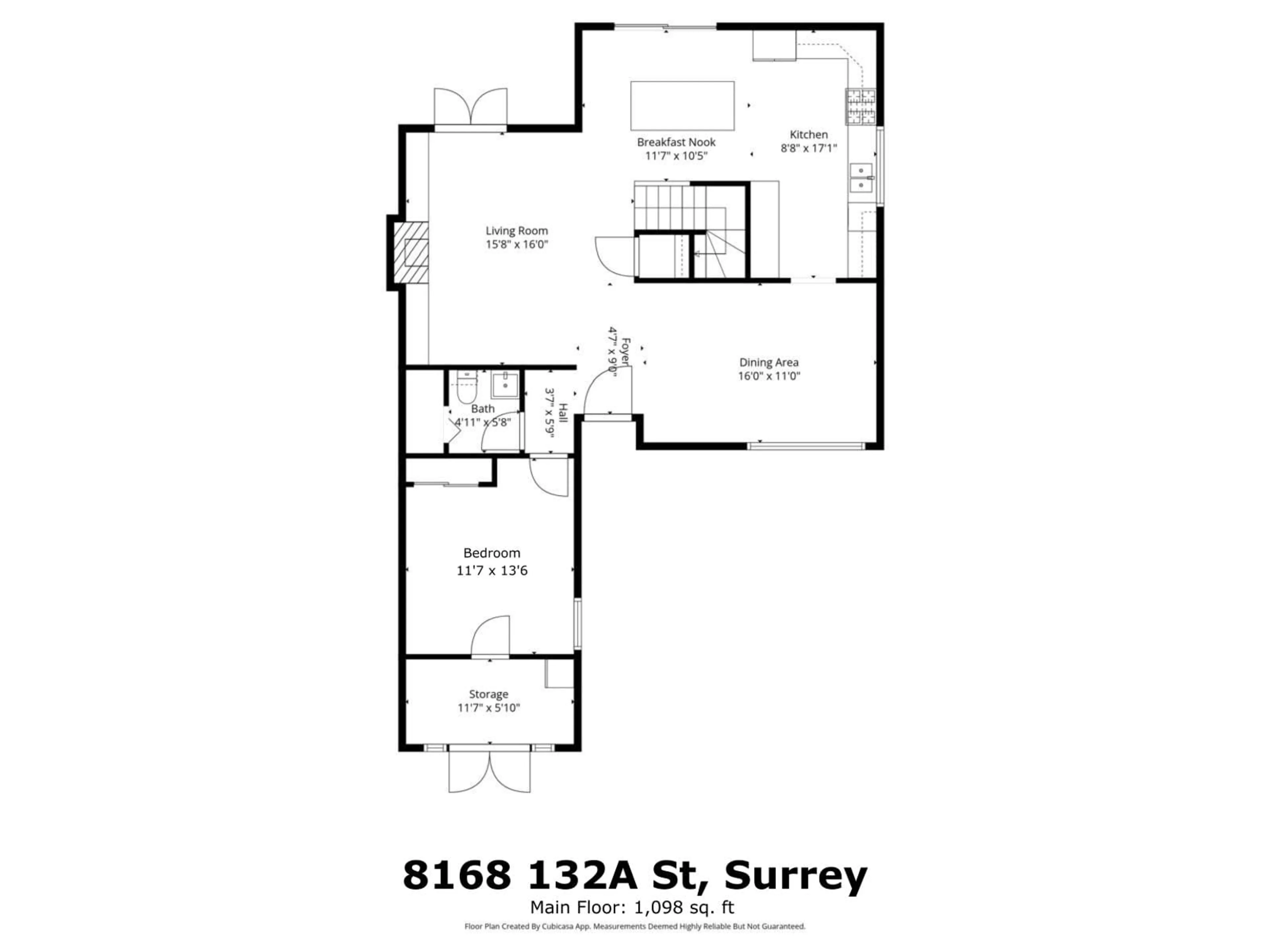 Floor plan for 8168 132A STREET, Surrey British Columbia V3W8Y6