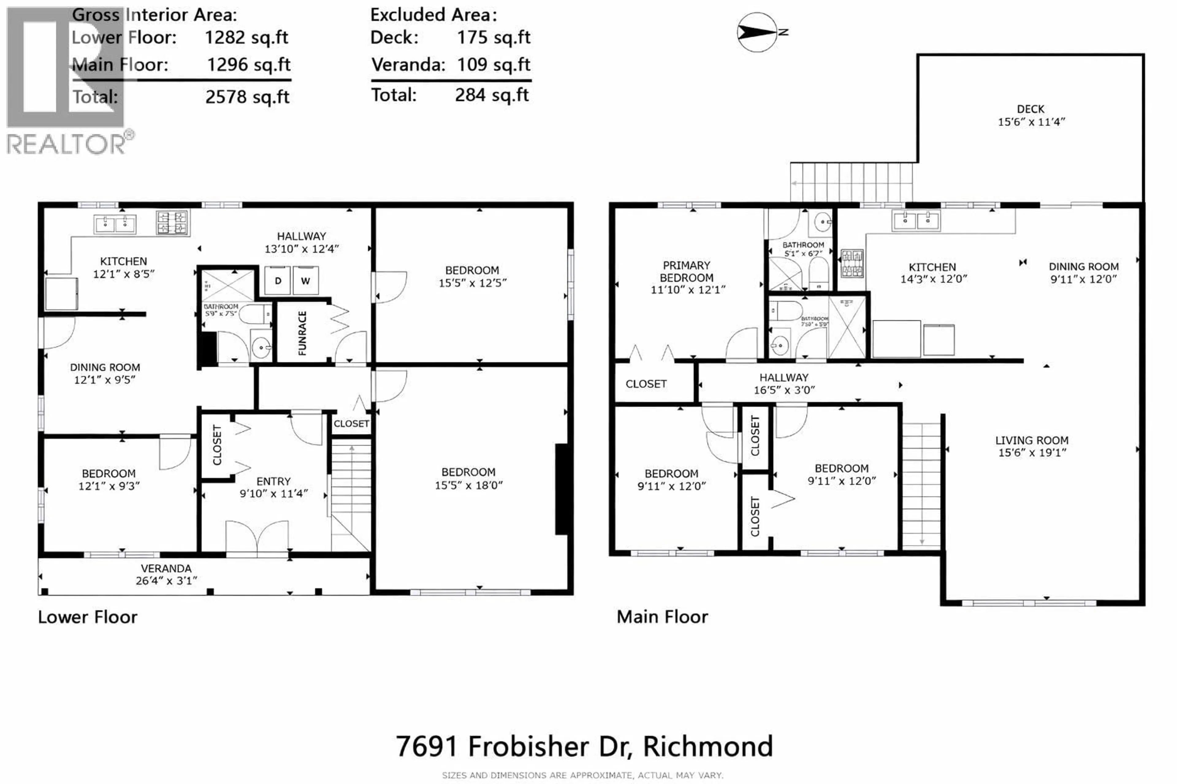 Floor plan for 7691 FROBISHER DRIVE, Richmond British Columbia V7C4P8