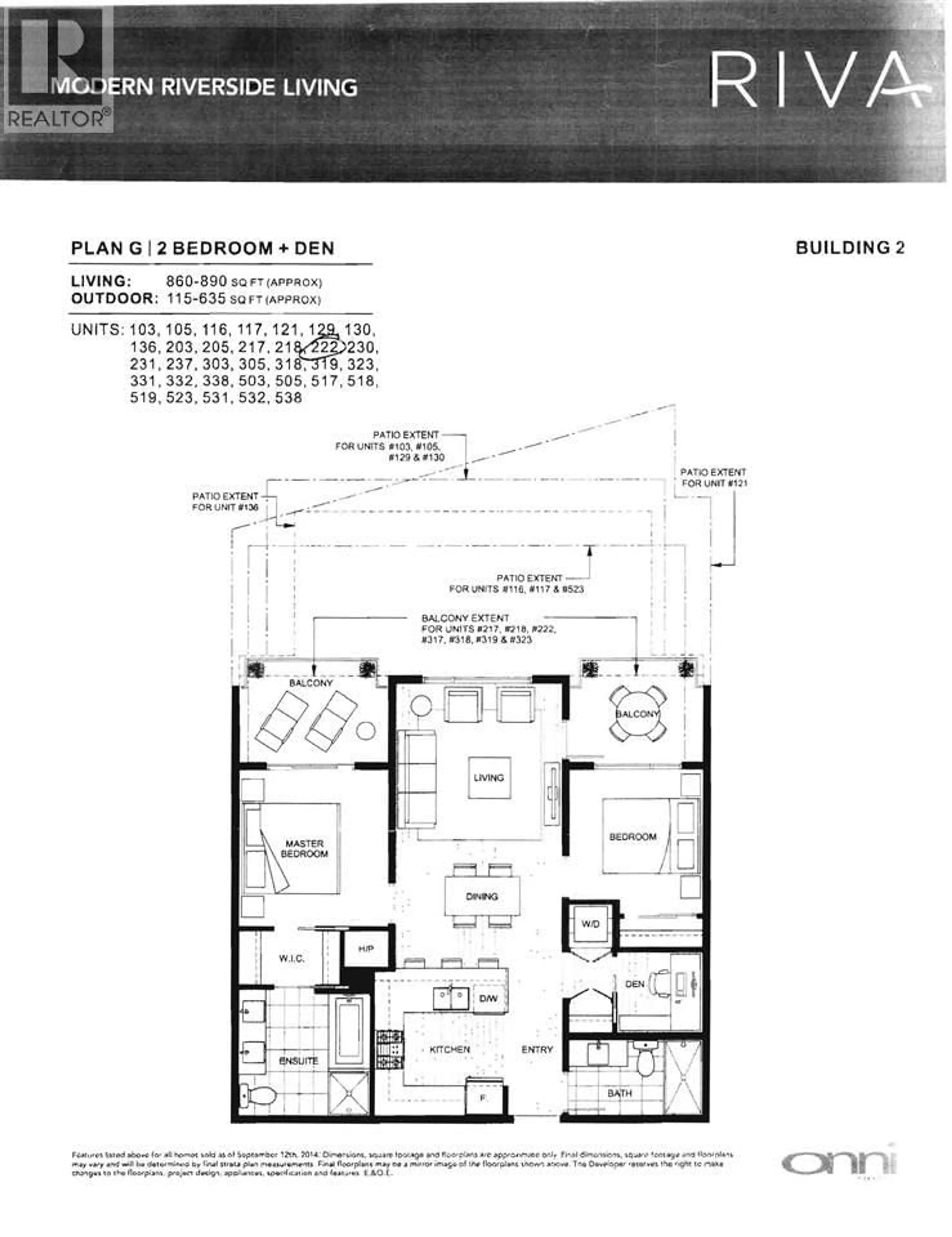Floor plan for 222 - 5311 CEDARBRIDGE WAY, Richmond British Columbia V6X0M3