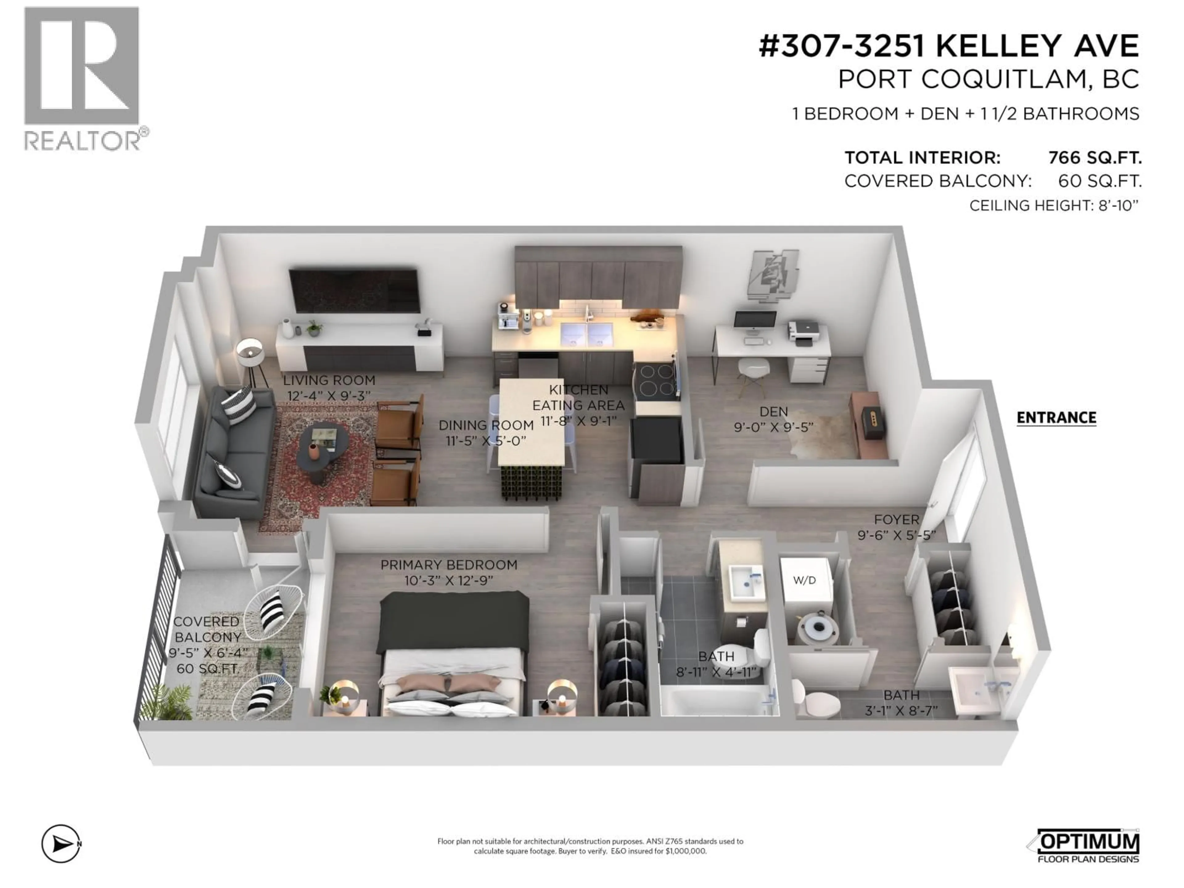 Floor plan for 307 - 2351 KELLY AVENUE, Port Coquitlam British Columbia V3C0C6
