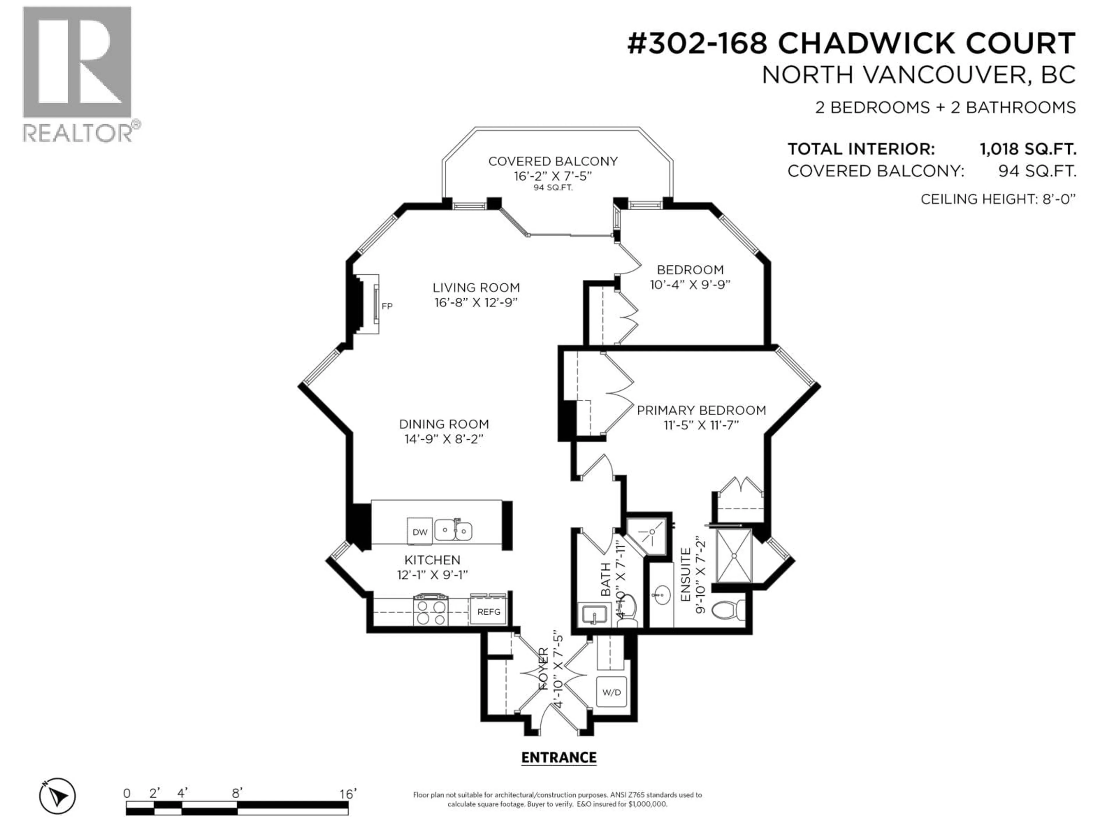 Floor plan for 302 - 168 CHADWICK COURT, North Vancouver British Columbia V7M3L4
