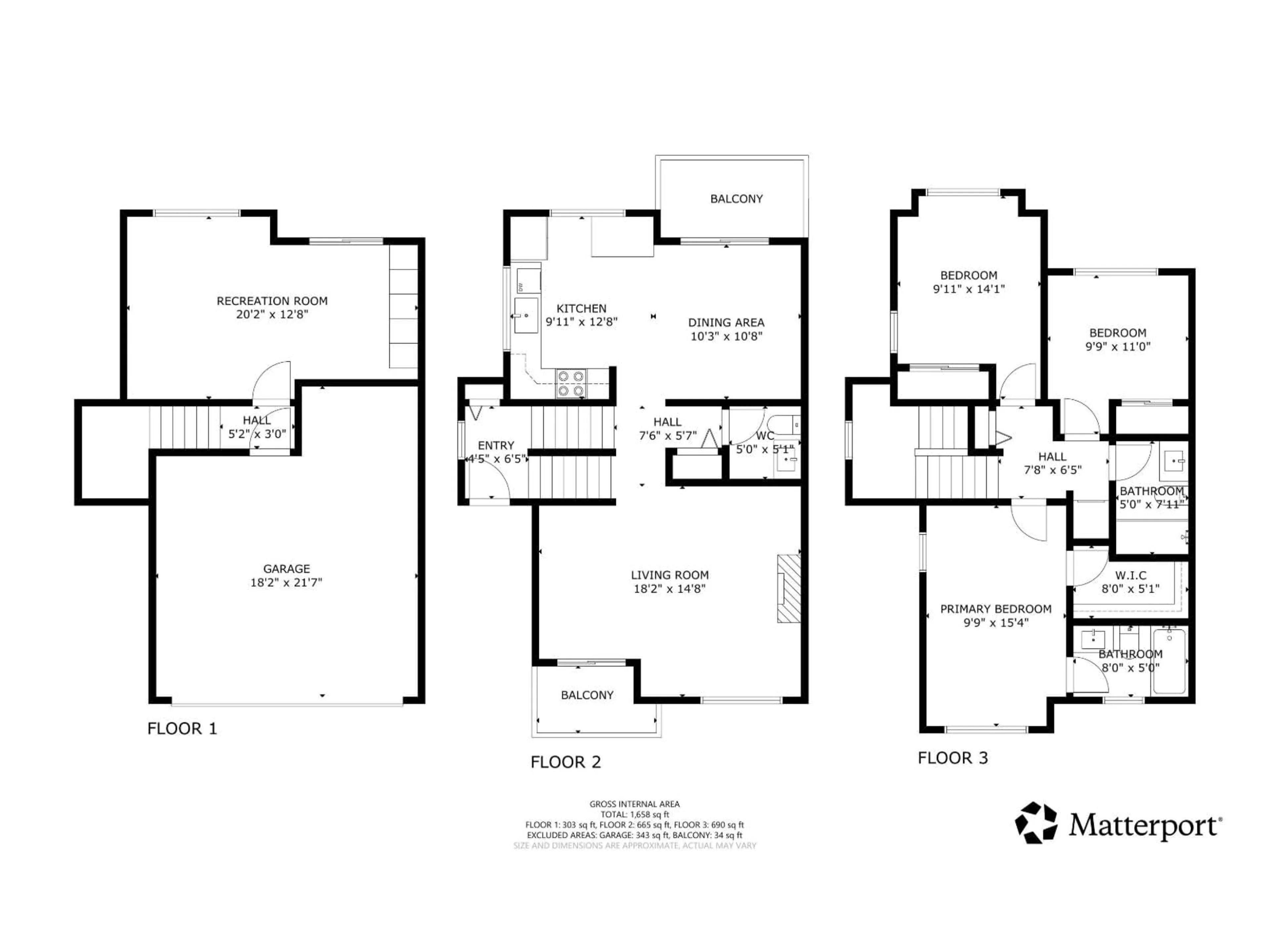 Floor plan for 15 - 15133 29A AVENUE, Surrey British Columbia V4P3G4