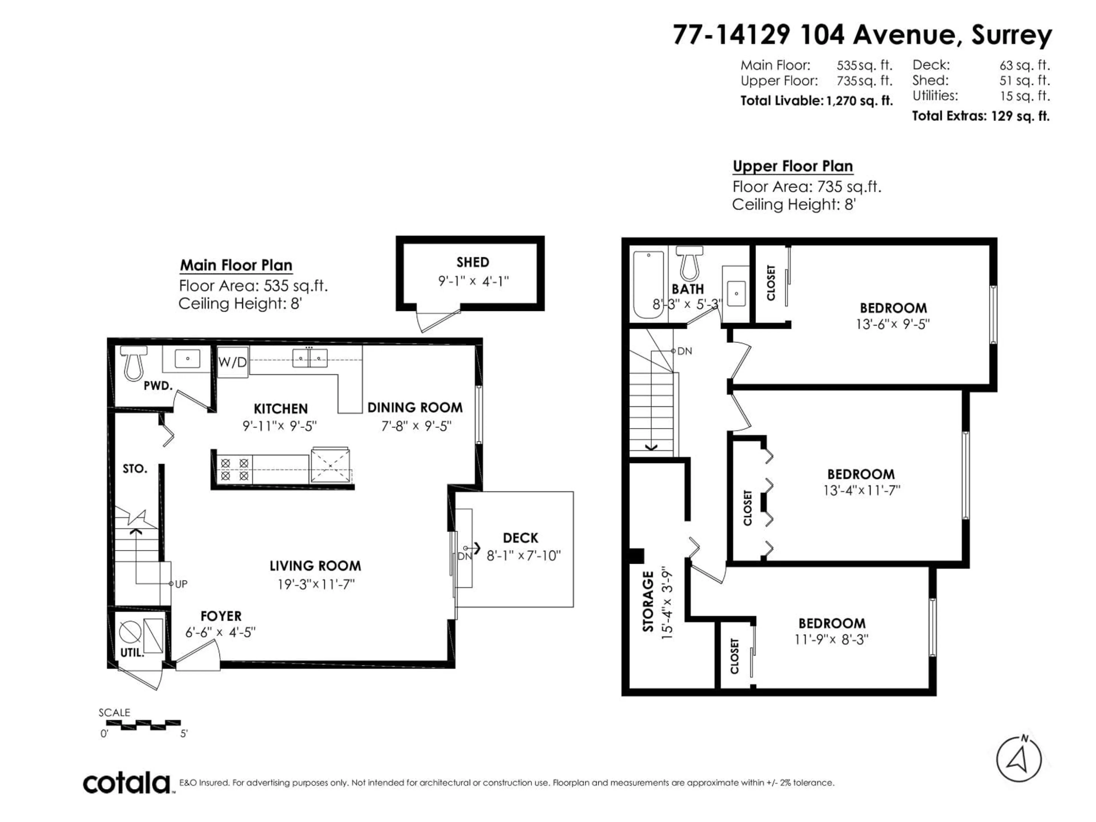 Floor plan for 77 - 14129 104 AVENUE, Surrey British Columbia V3T1X6