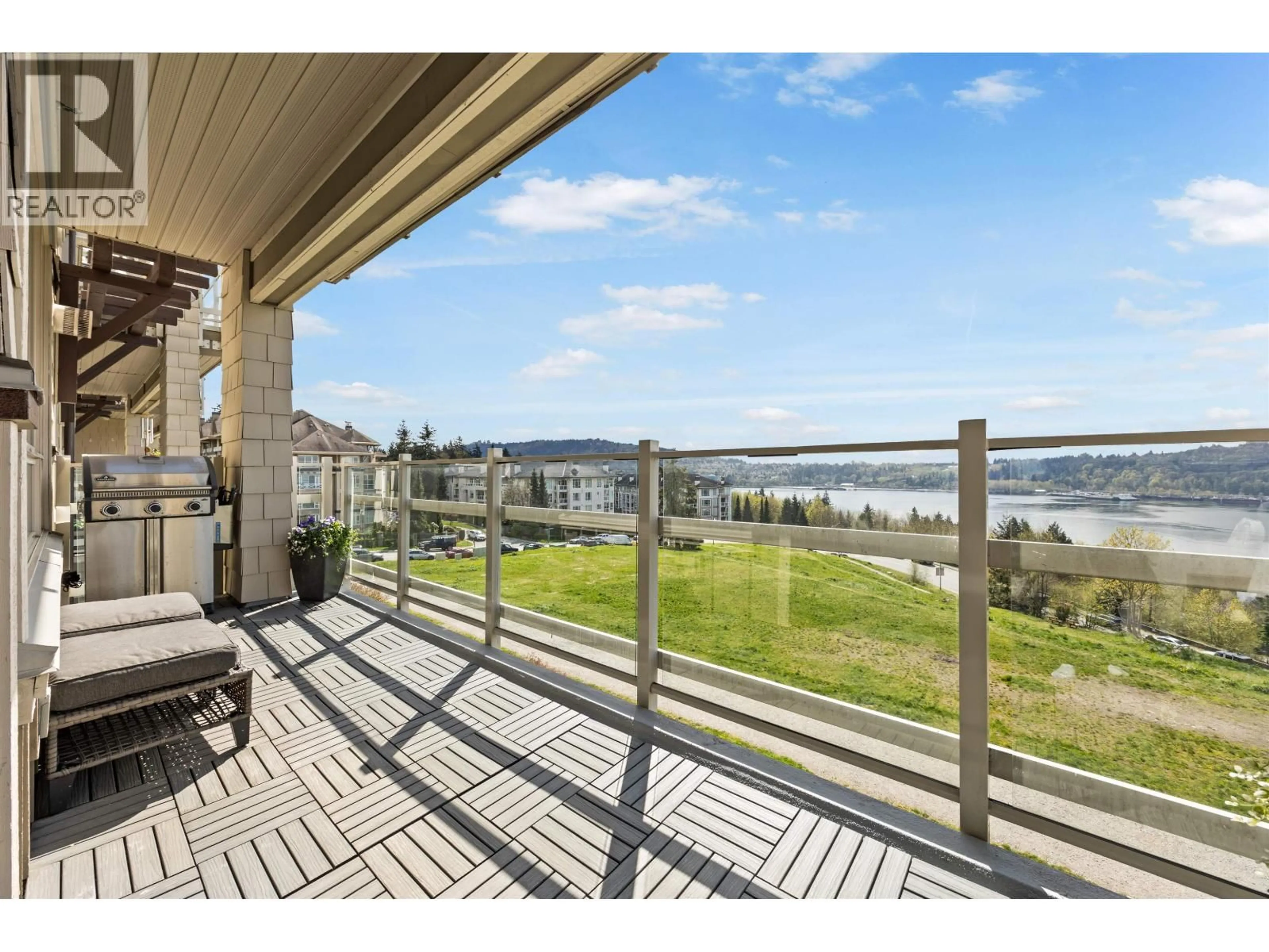 Patio, water/lake/river/ocean view for 307 - 530 RAVEN WOODS DRIVE, North Vancouver British Columbia V7G2T5