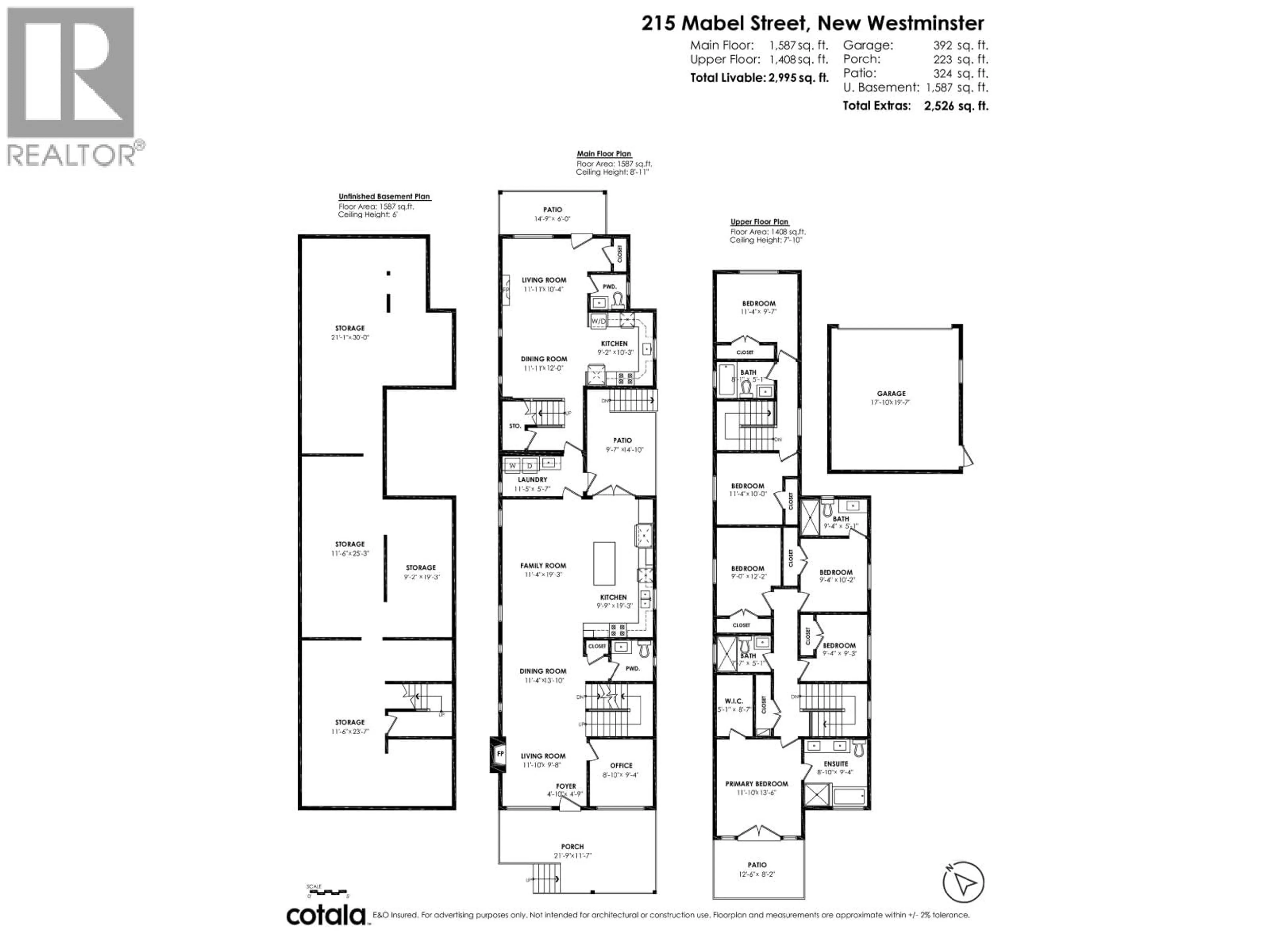 Floor plan for 215 MABEL STREET, New Westminster British Columbia V3M0L1