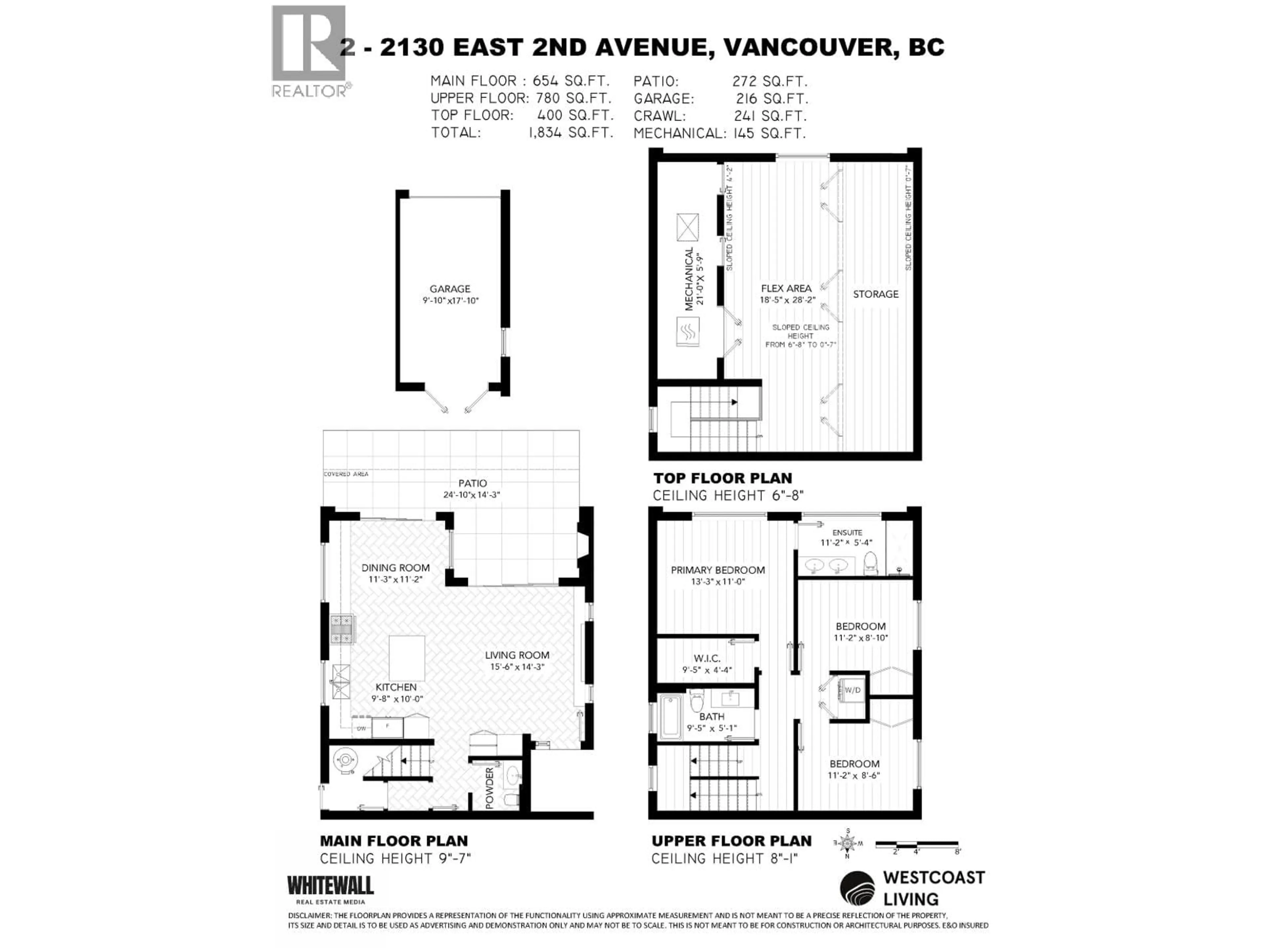 Floor plan for 2 - 2130 2 AVENUE, Vancouver British Columbia V5N1E8