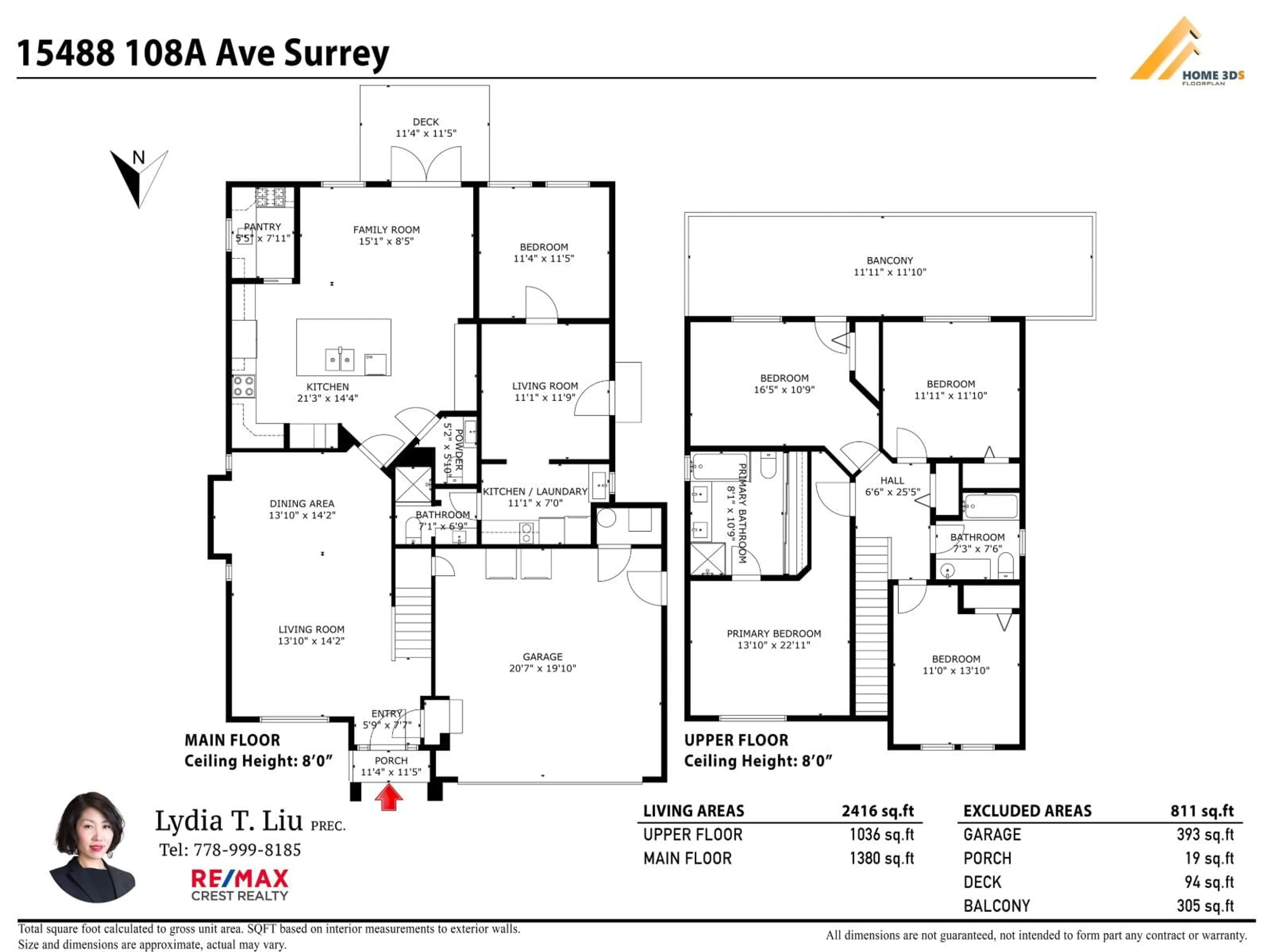 Floor plan for 15488 108A AVENUE, Surrey British Columbia V3R6J1