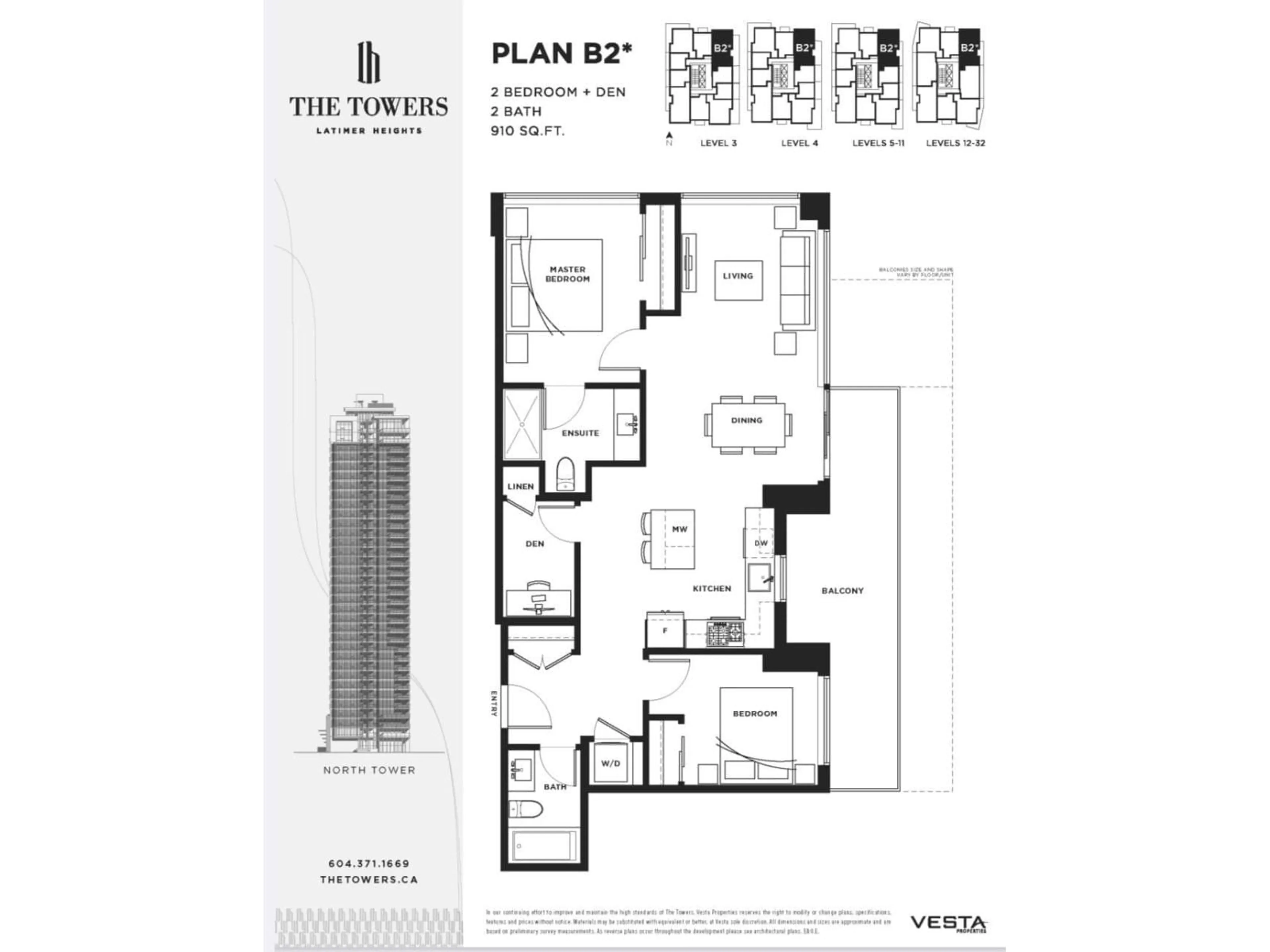 Floor plan for 1408 - 8551 201 STREET, Langley British Columbia V2Y3Y5
