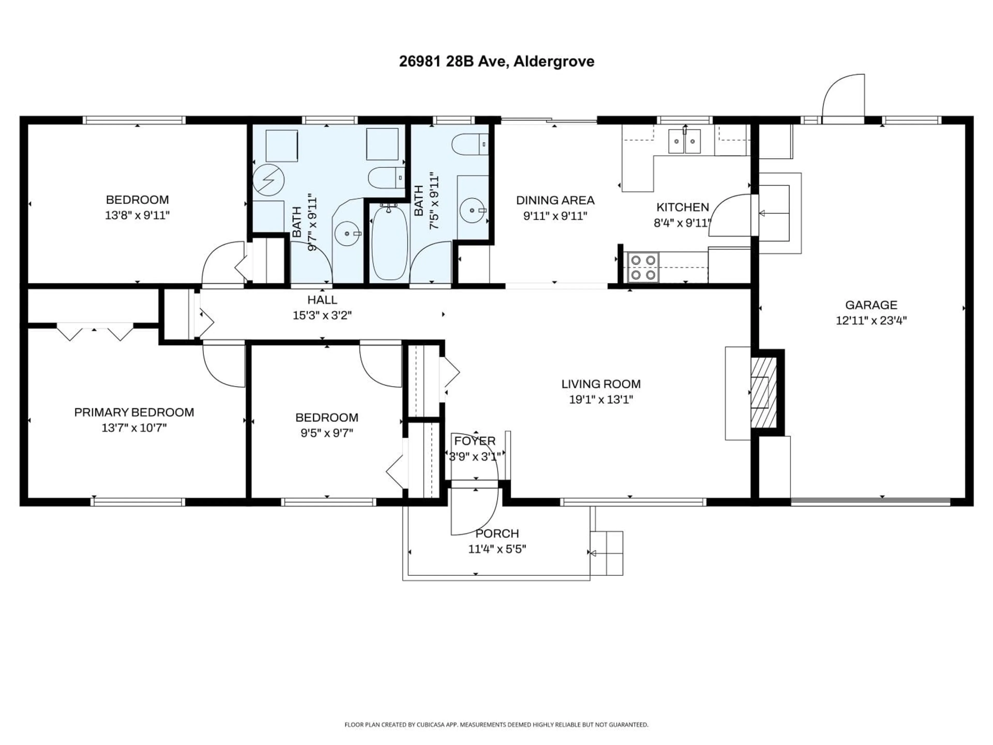 Floor plan for 26981 28B AVENUE, Langley British Columbia V4W3A5