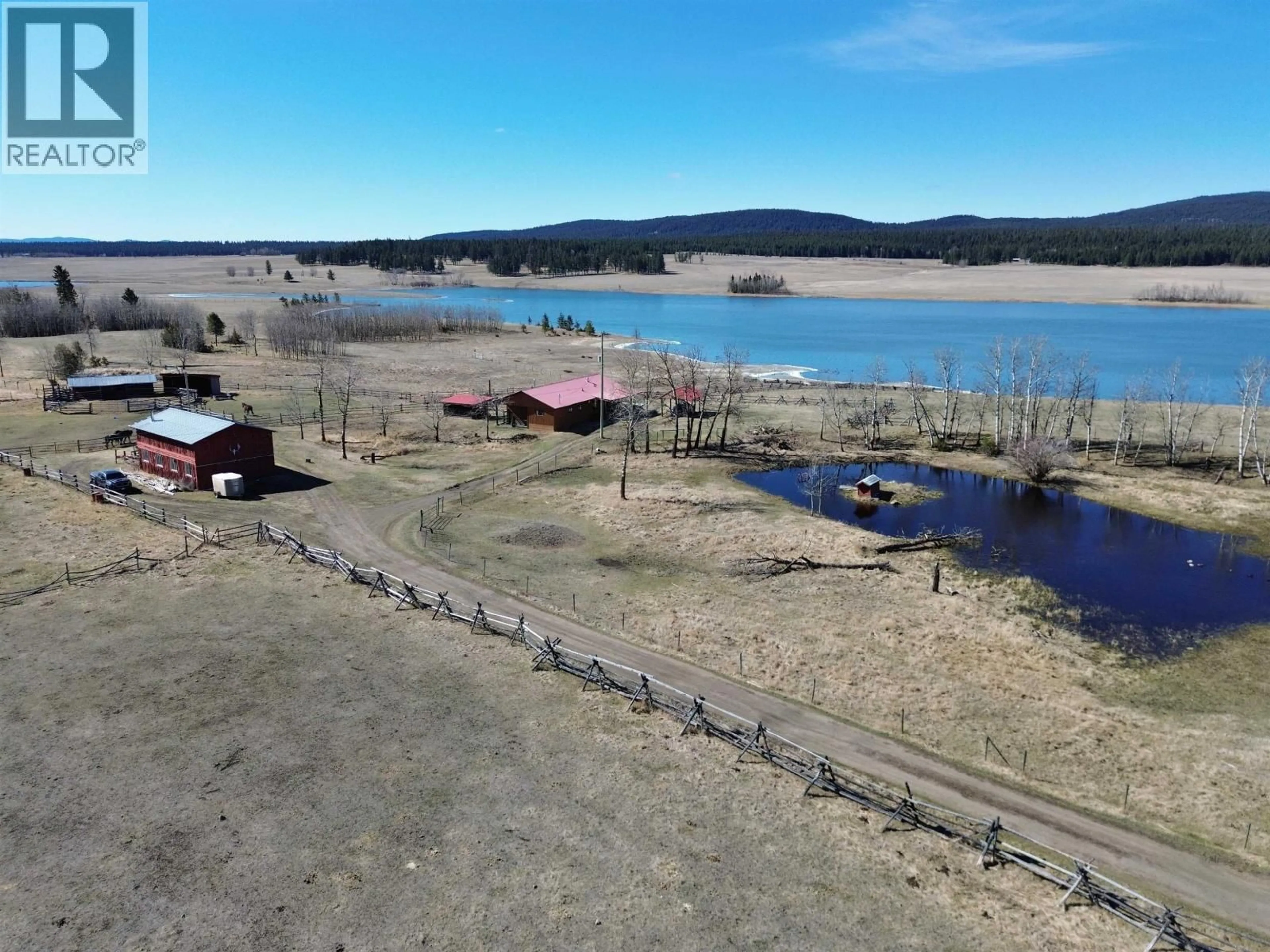 A pic from outside/outdoor area/front of a property/back of a property/a pic from drone, water/lake/river/ocean view for 1616 MALLARD DRIVE, Williams Lake British Columbia V2G4X4
