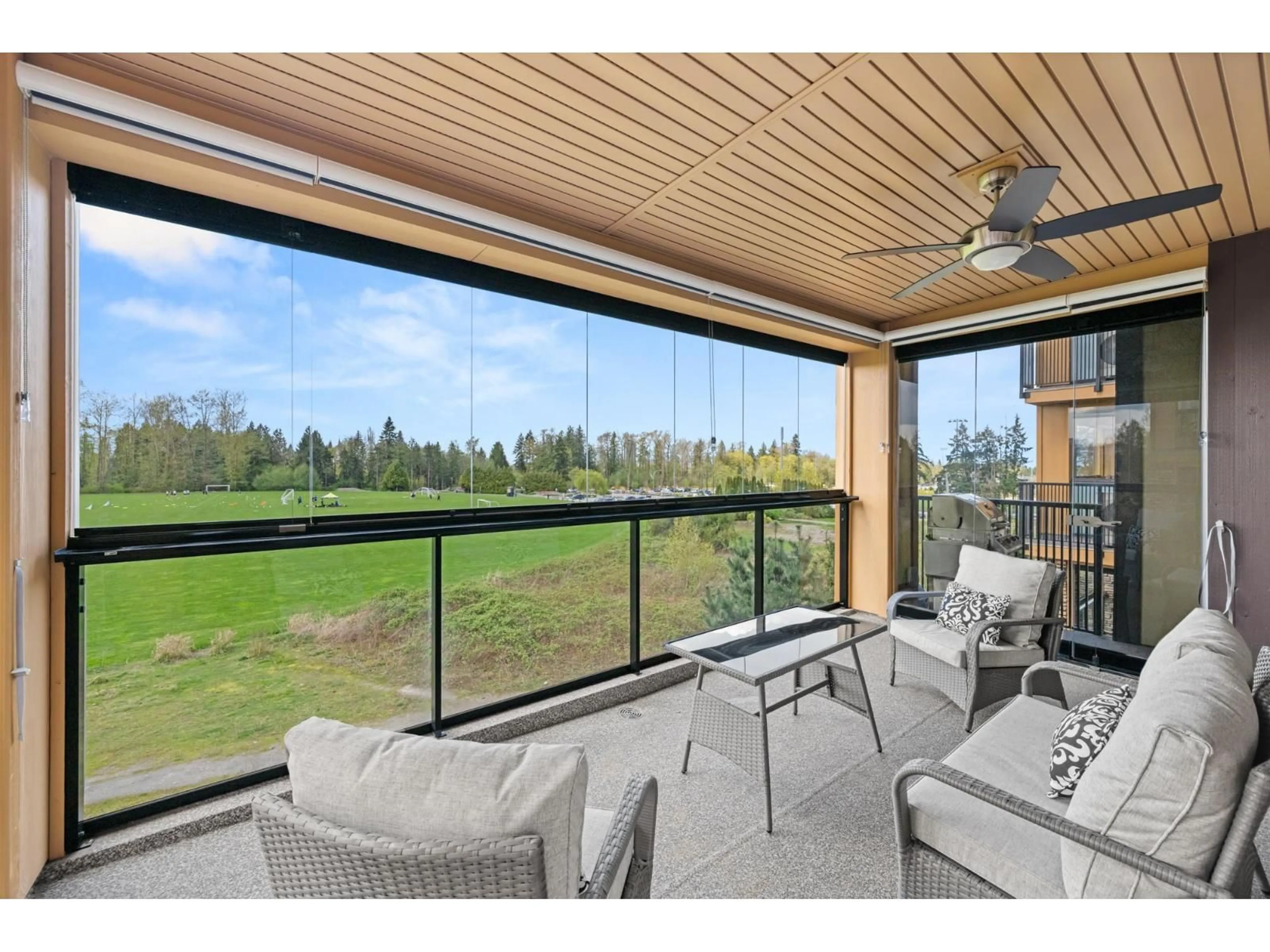 Patio, water/lake/river/ocean view for 327 - 8157 207 STREET, Langley British Columbia V2Y0V3