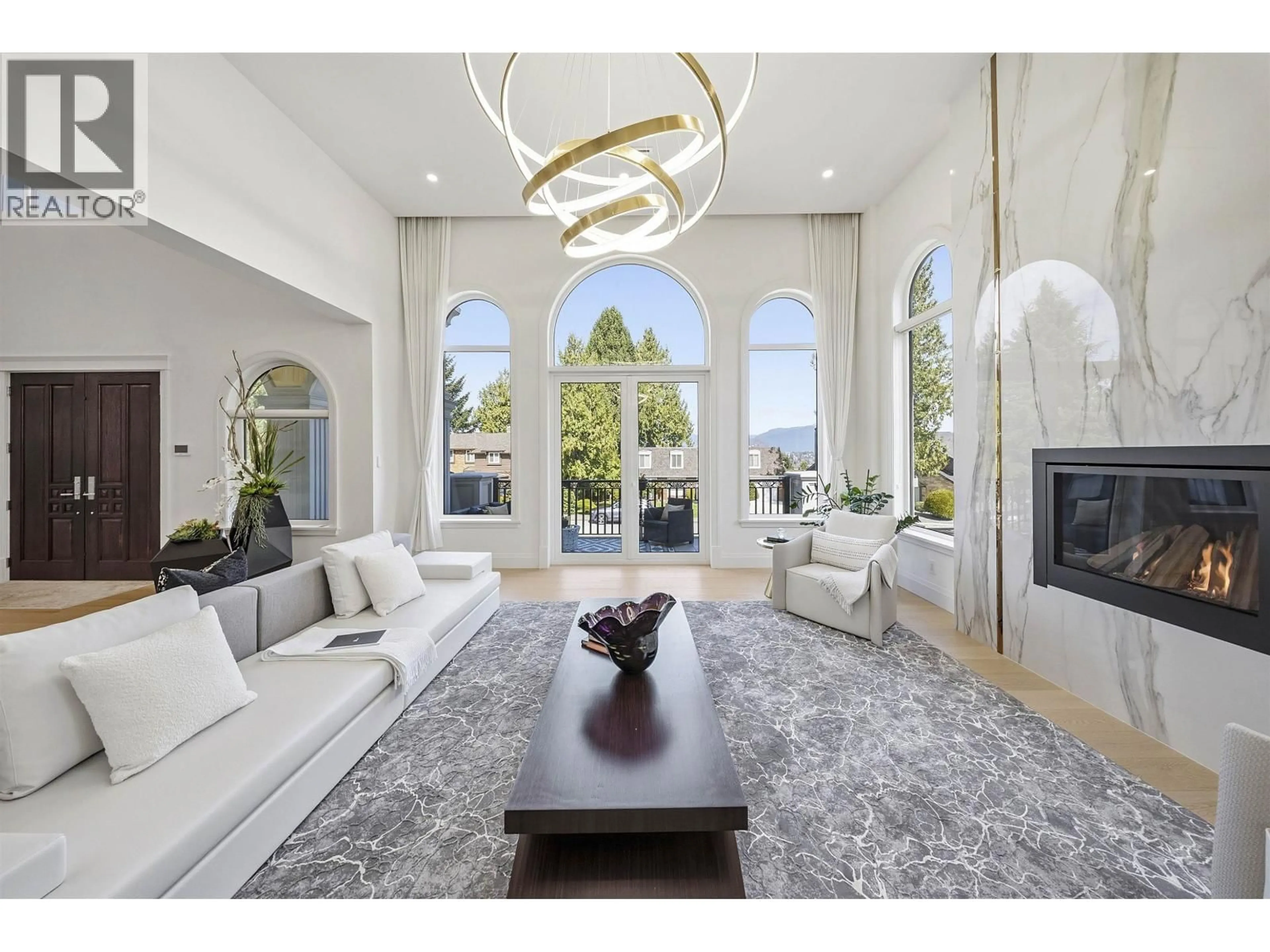 Living room with furniture, unknown for 7415 LAMBETH DRIVE, Burnaby British Columbia V5E4B4