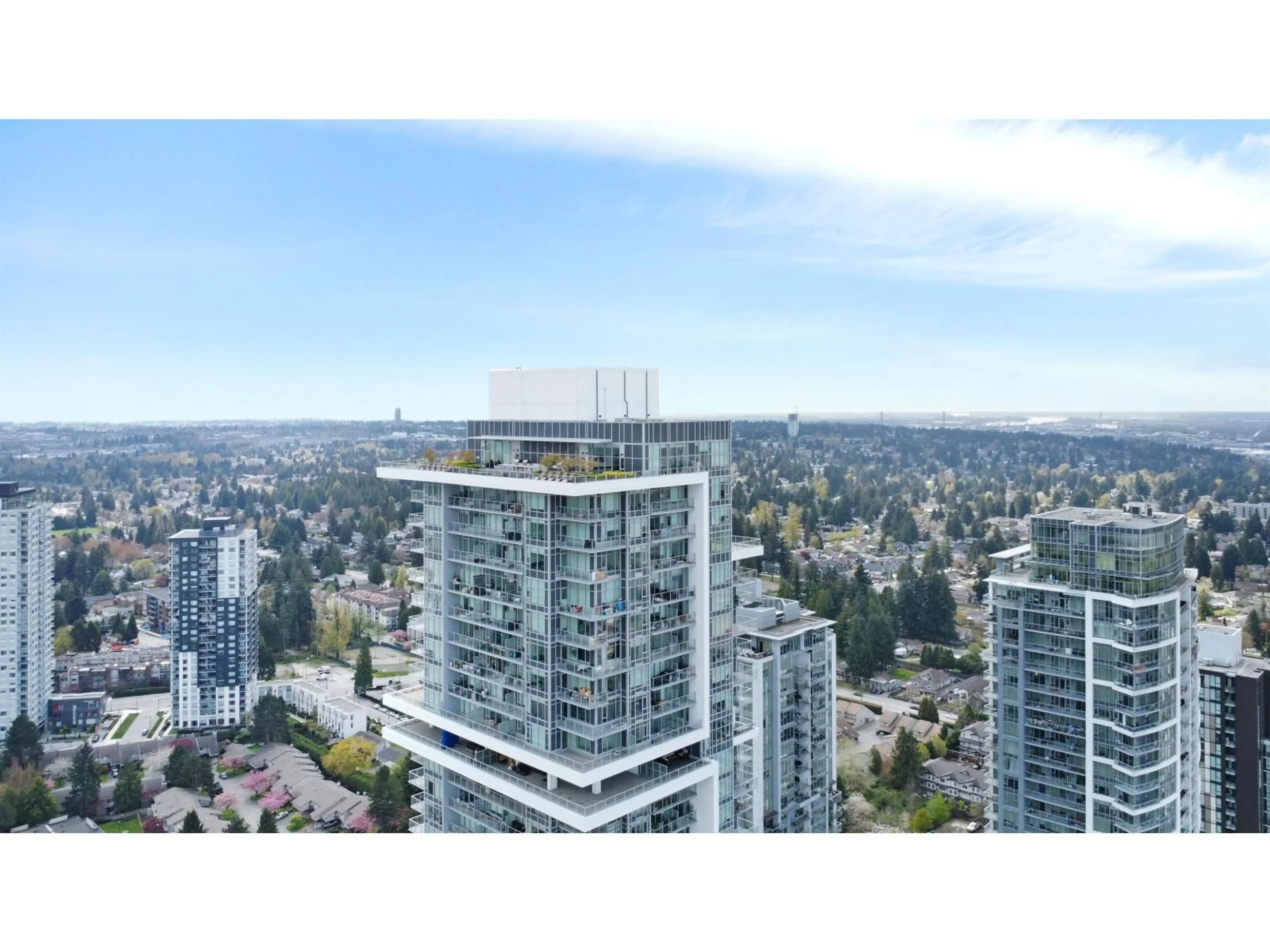 A pic from outside/outdoor area/front of a property/back of a property/a pic from drone, city buildings view from balcony for 616 - 13350 CENTRAL AVENUE, Surrey British Columbia V3T0S1