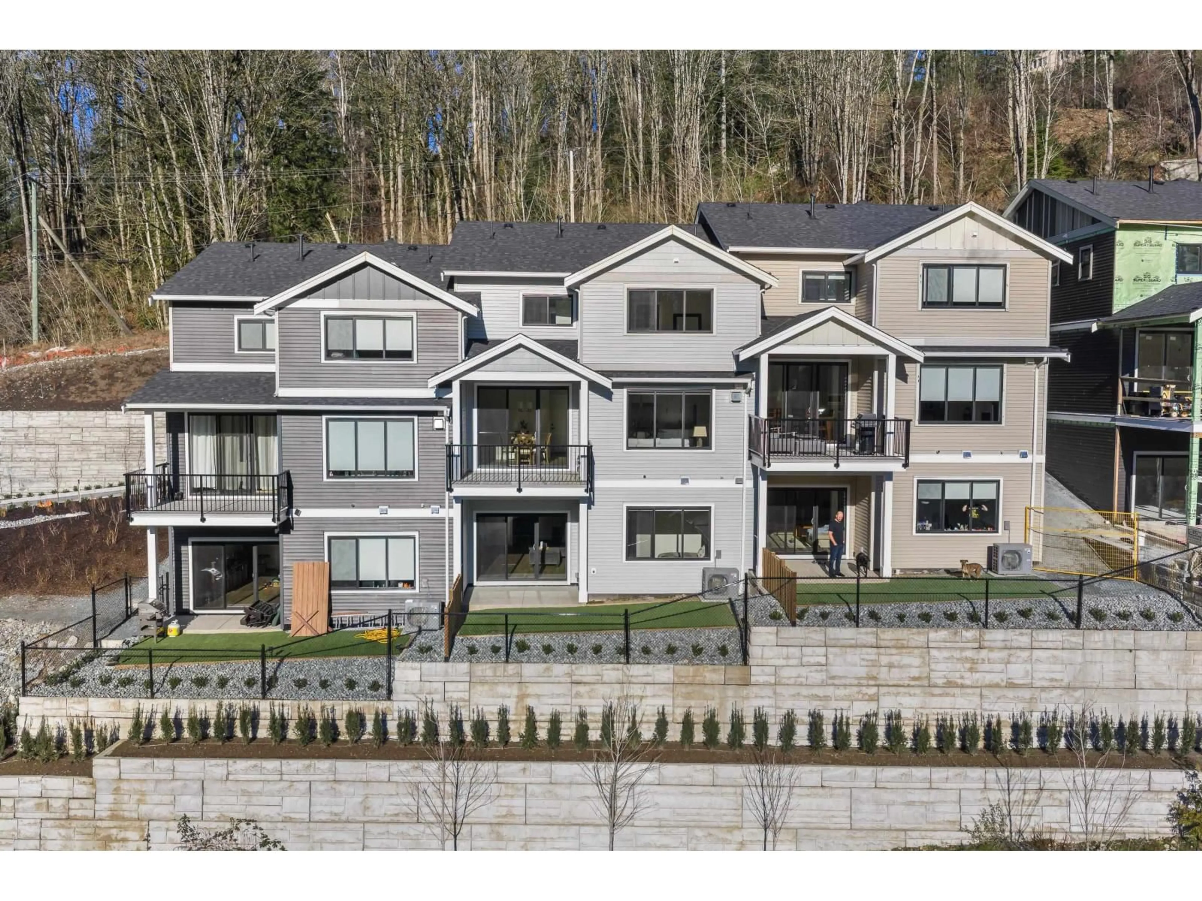A pic from outside/outdoor area/front of a property/back of a property/a pic from drone, mountain view for 8 - 35247 STRAITON ROAD, Abbotsford British Columbia V2S7Z1