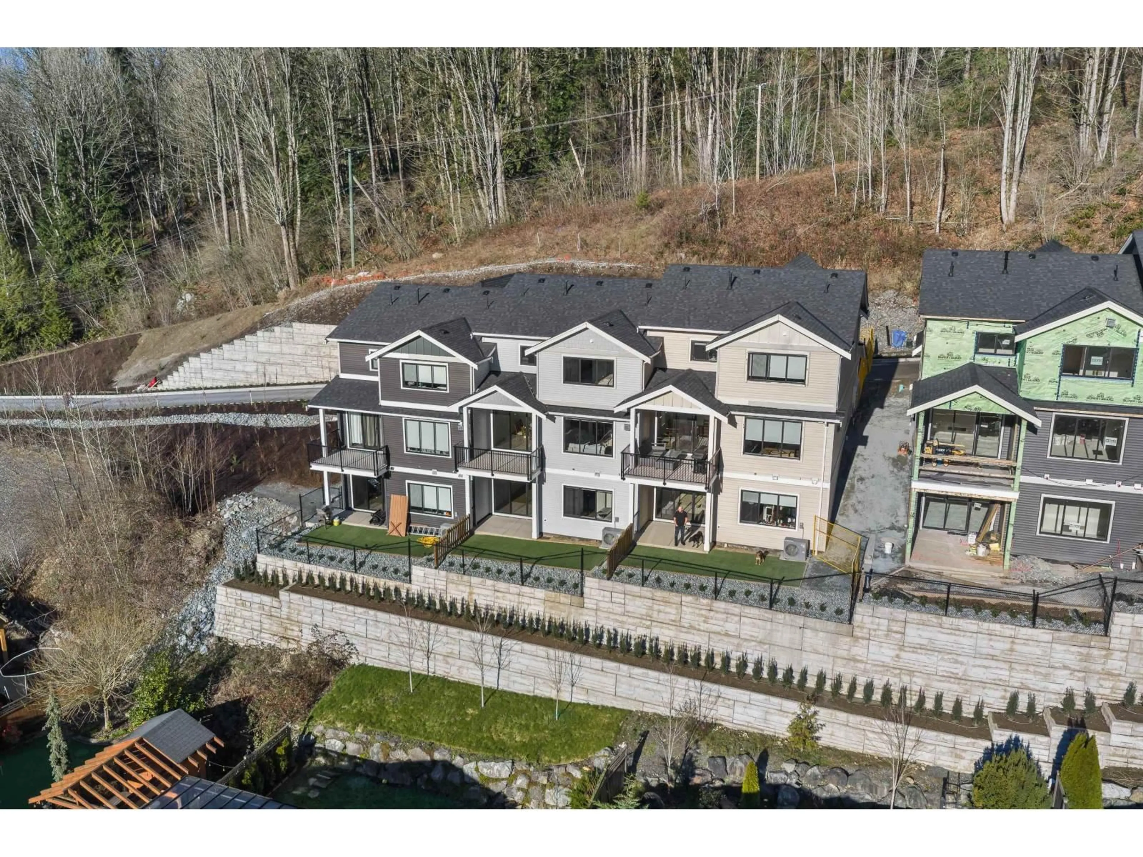 A pic from outside/outdoor area/front of a property/back of a property/a pic from drone, mountain view for 8 - 35247 STRAITON ROAD, Abbotsford British Columbia V2S7Z1