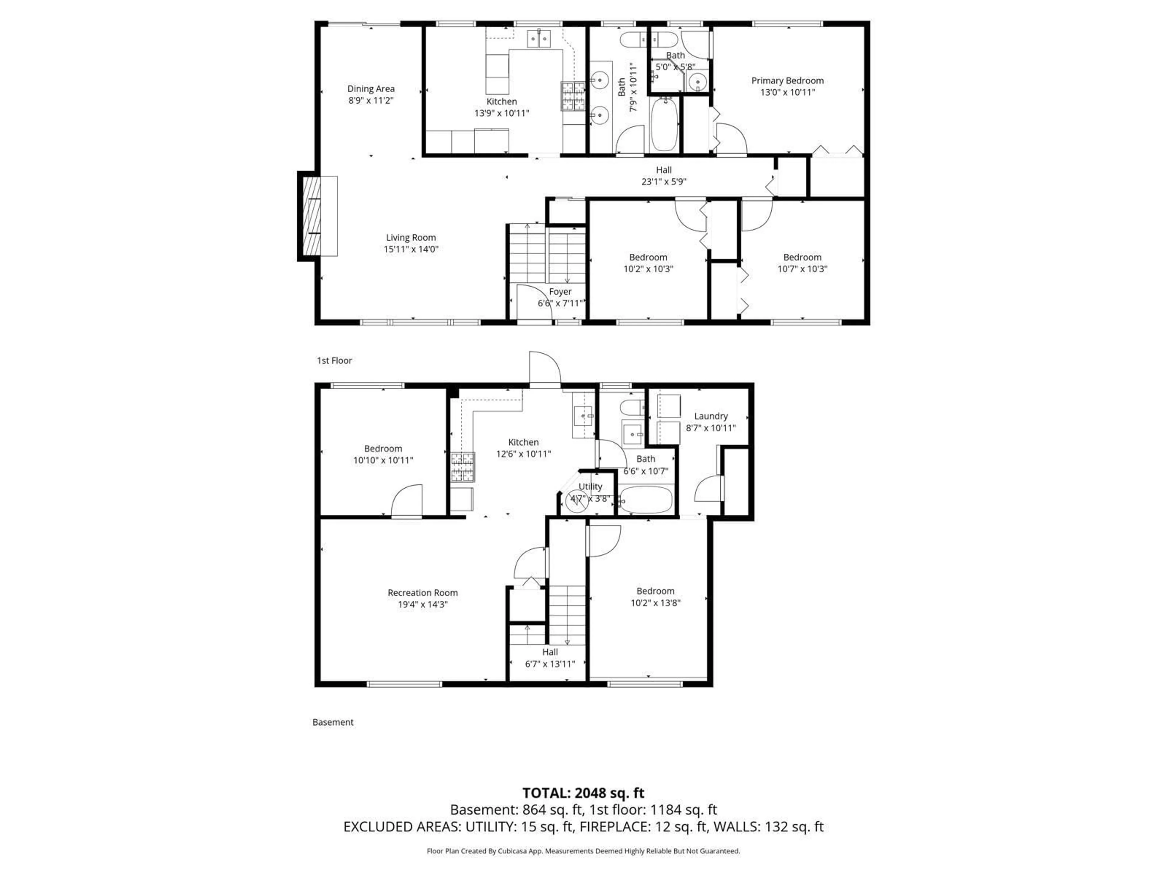 Floor plan for 11064 SWAN CRESCENT, Surrey British Columbia V3R5B6