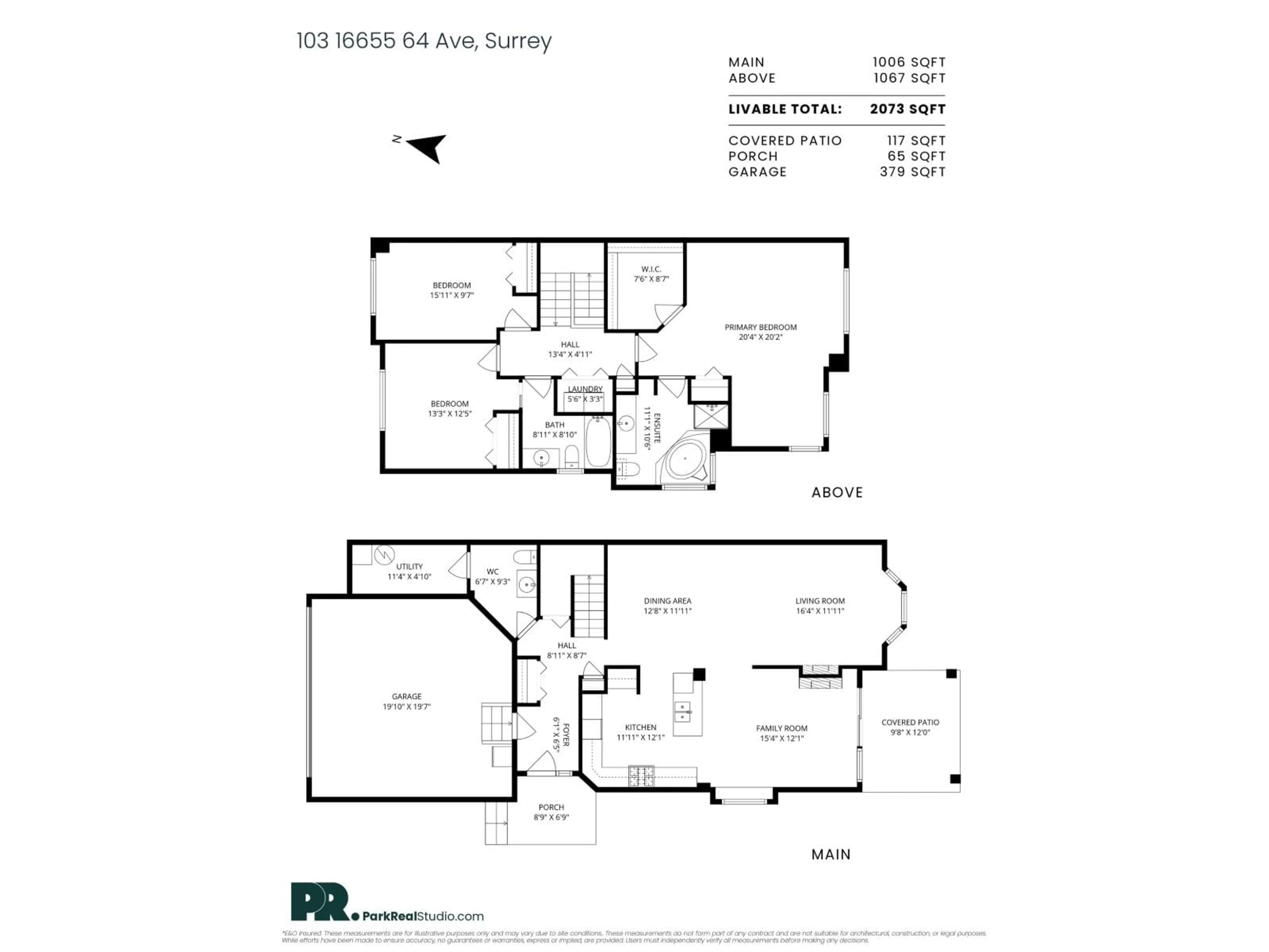 Floor plan for 103 - 16655 64 AVENUE, Surrey British Columbia V3S3V1
