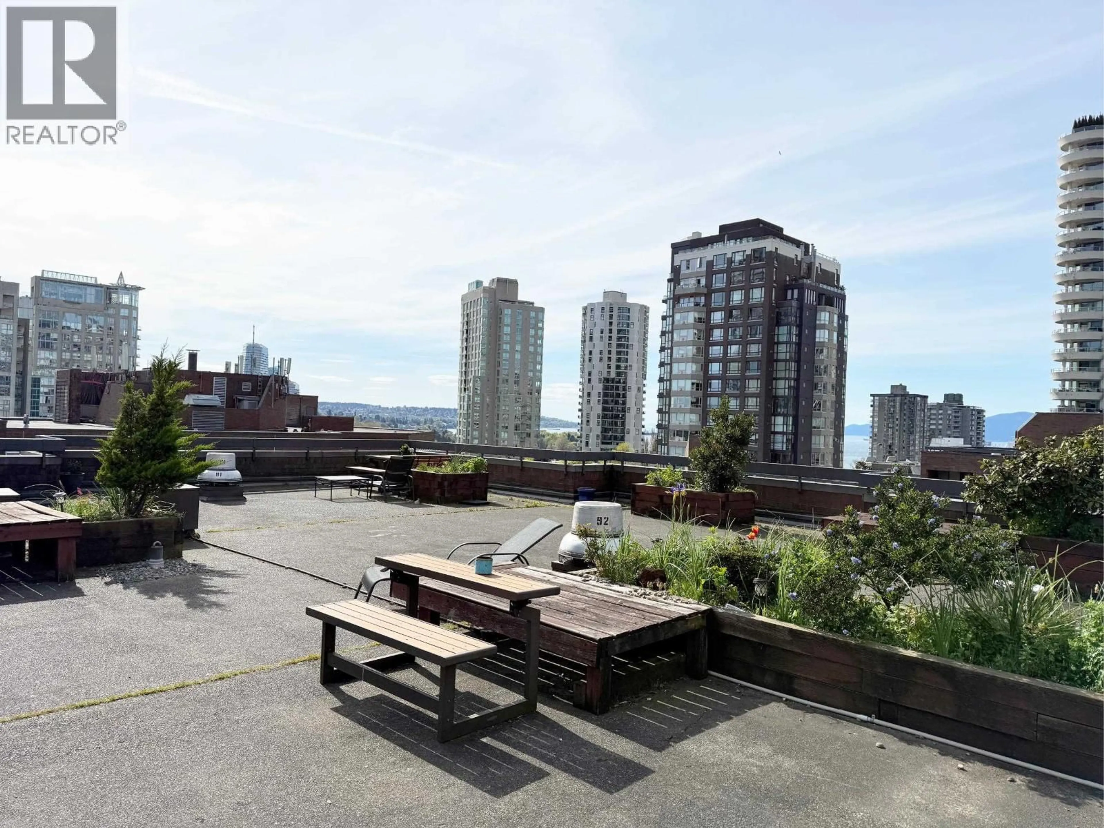 Patio, city buildings view from balcony for 713 - 1333 HORNBY STREET, Vancouver British Columbia V6Z2C1