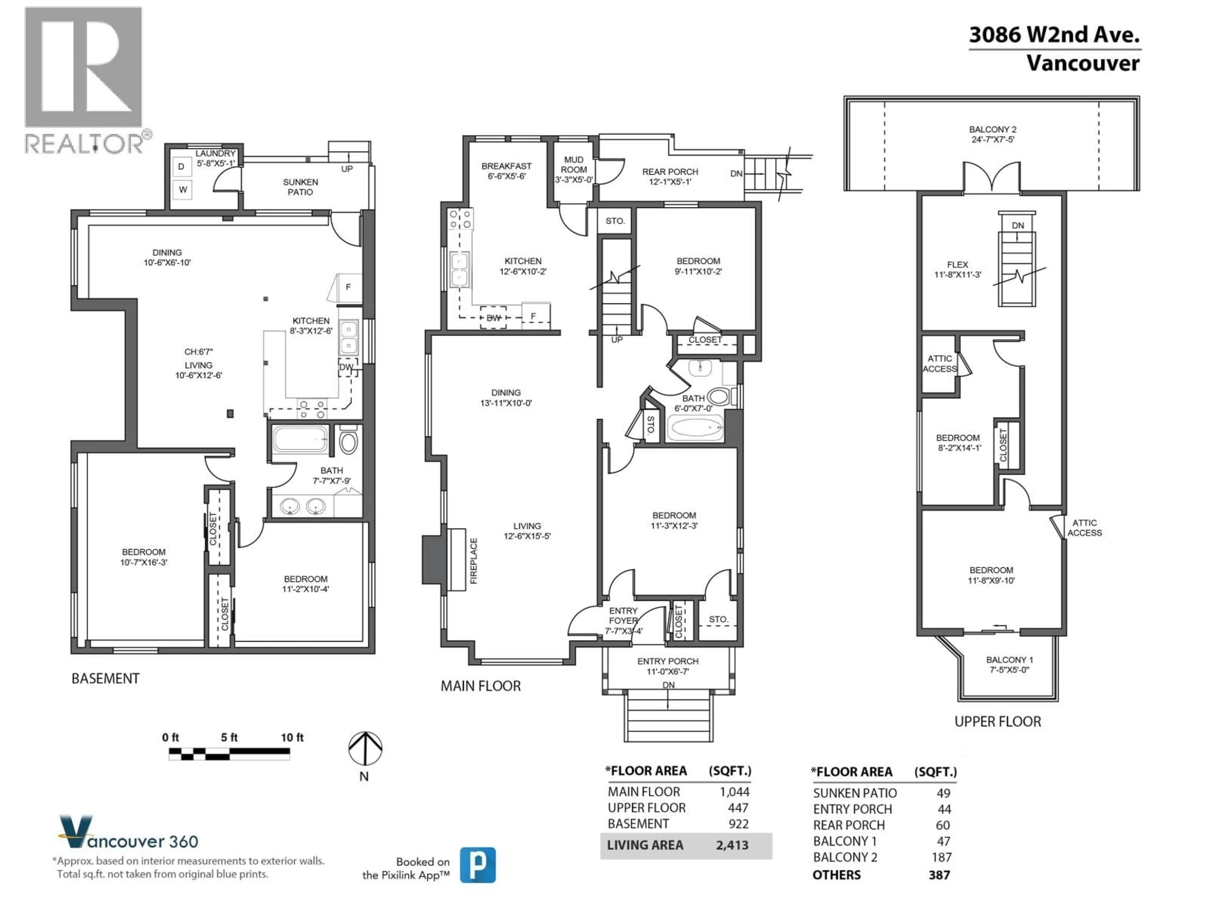 Floor plan for 3086 2ND AVENUE, Vancouver British Columbia V6K1K4