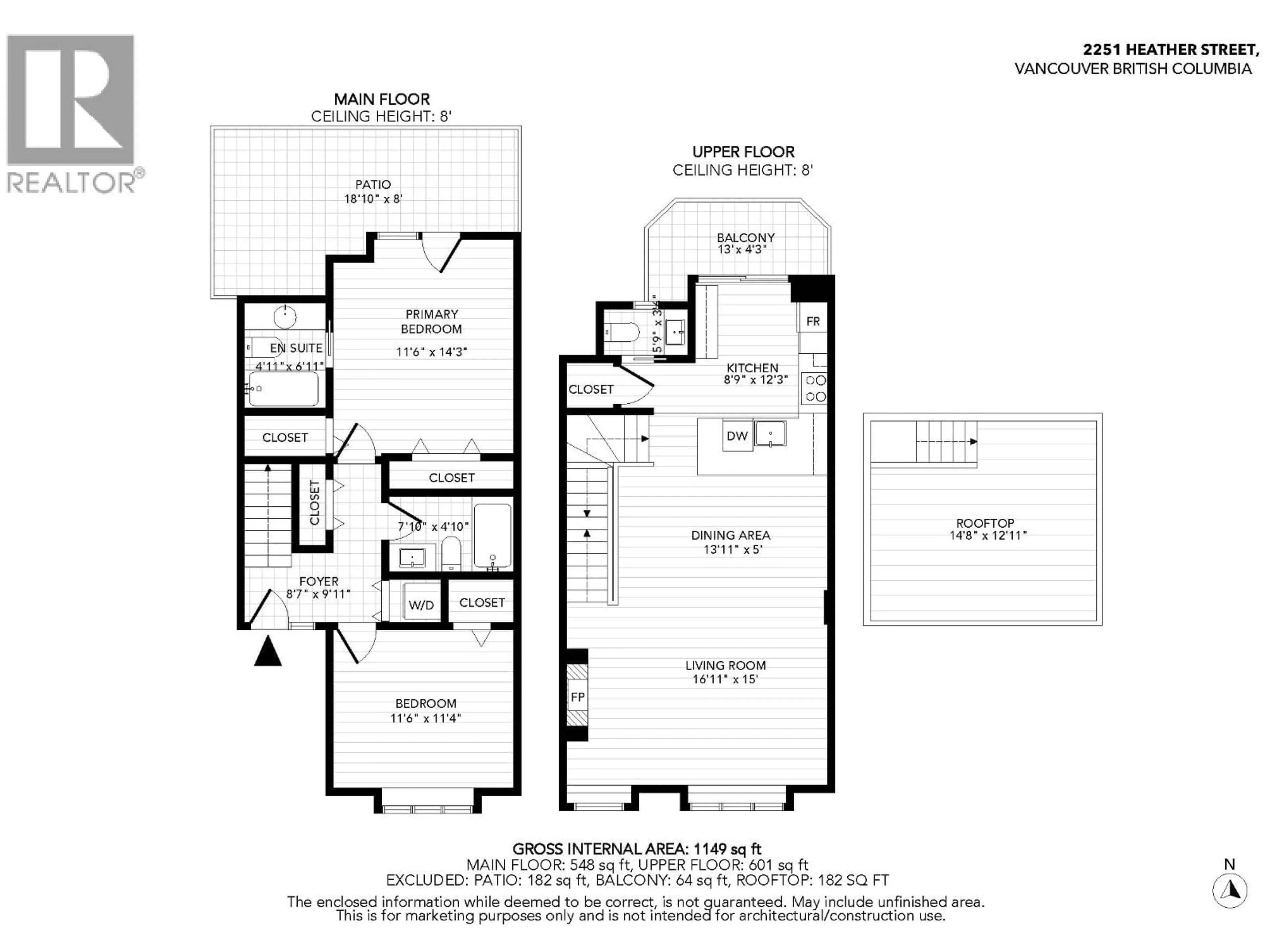 Floor plan for 2251 HEATHER STREET, Vancouver British Columbia V5Z4J9