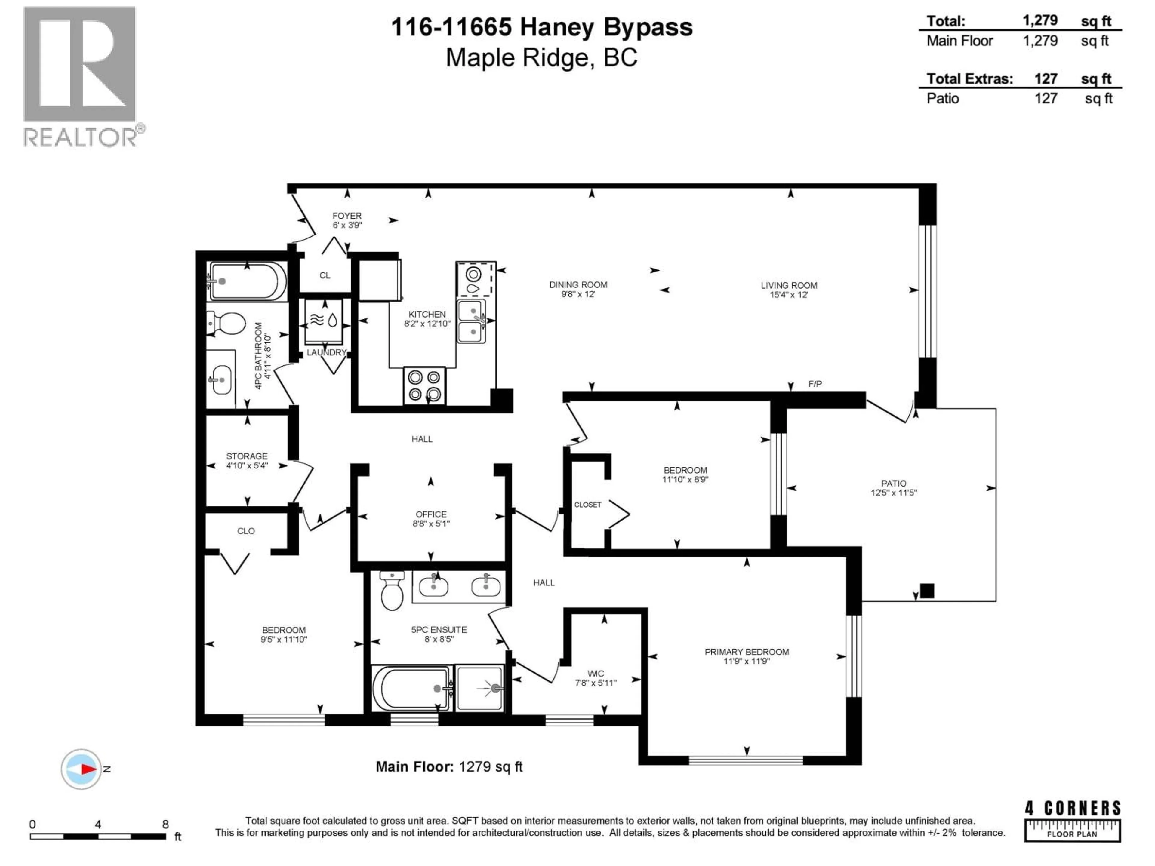 Floor plan for 116 - 11665 HANEY, Maple Ridge British Columbia V2X8W9