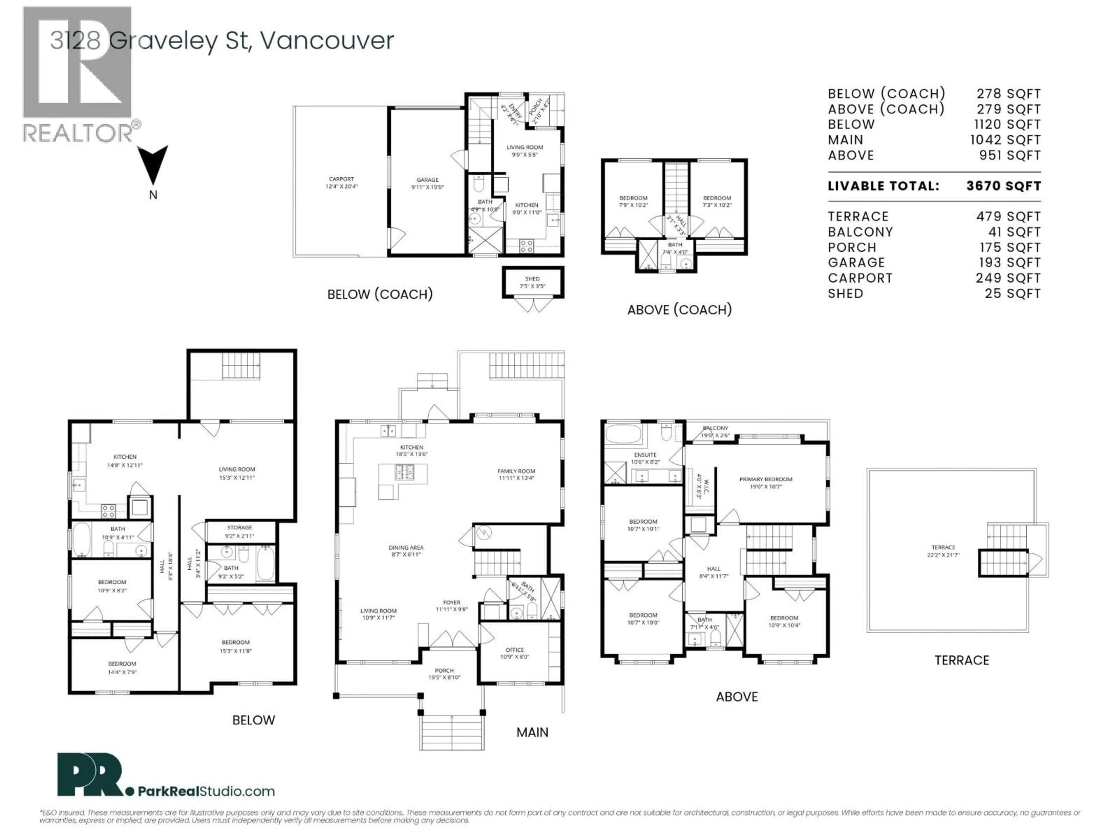 Floor plan for 3128 GRAVELEY STREET, Vancouver British Columbia V5K3K6