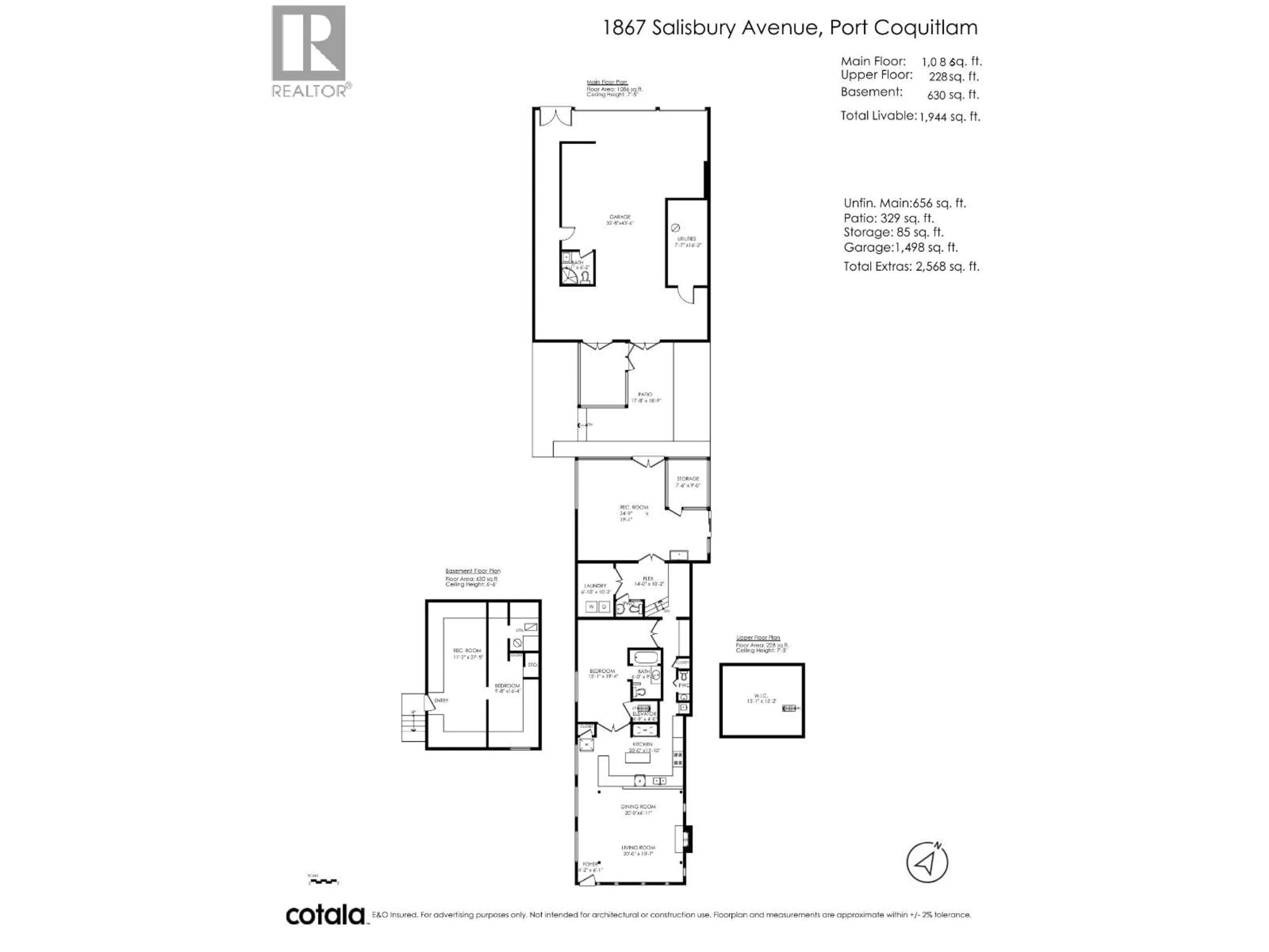 Floor plan for 1867 SALISBURY AVENUE, Port Coquitlam British Columbia V3B1X6