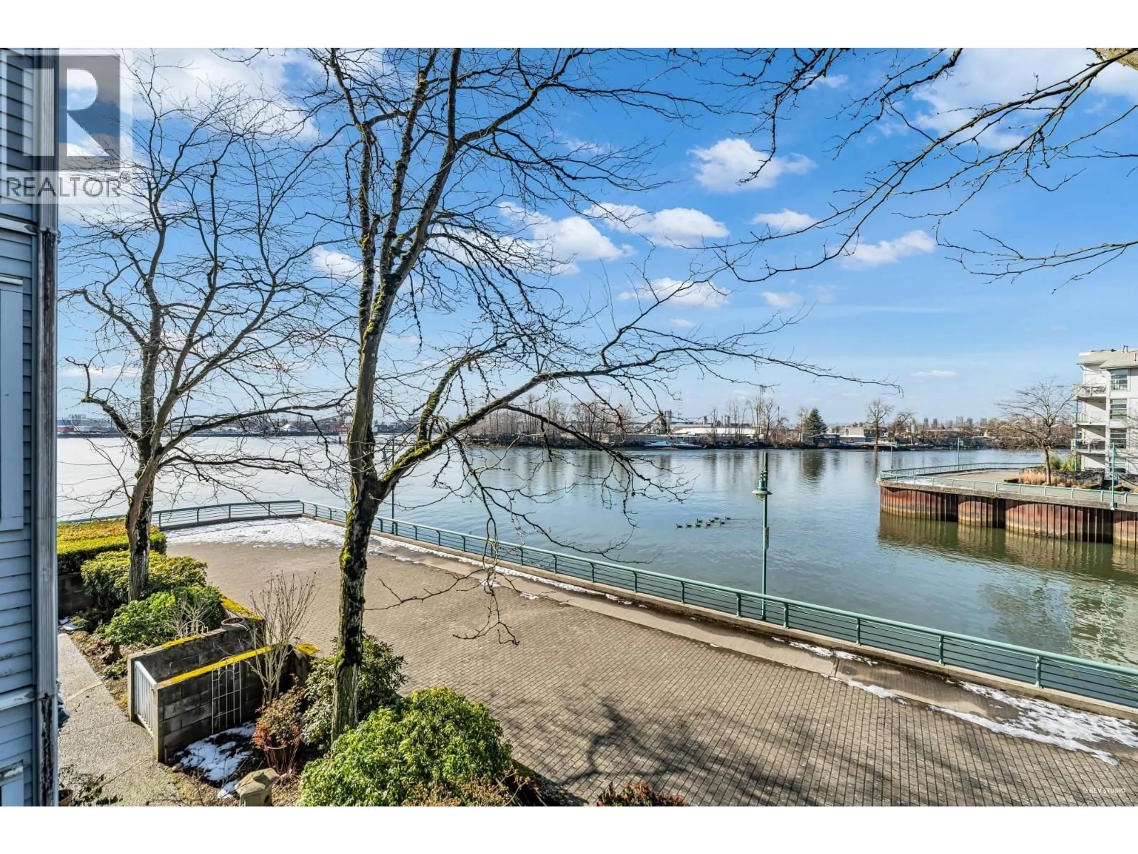 Patio, water/lake/river/ocean view for 208 - 2020 KENT AVENUE SOUTH, Vancouver British Columbia V5P4X1