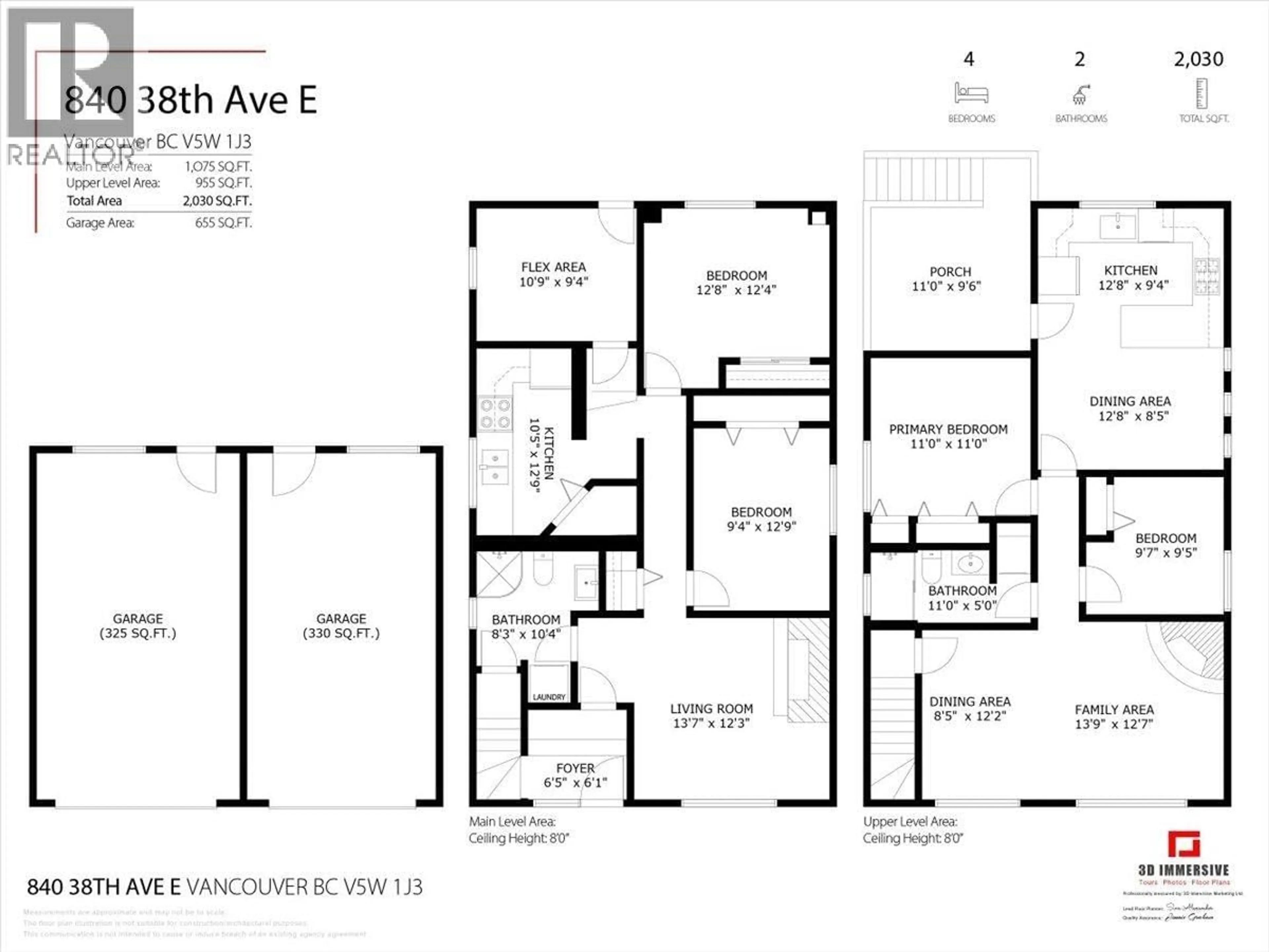 Floor plan for 840 38TH AVENUE, Vancouver British Columbia V5W1J3
