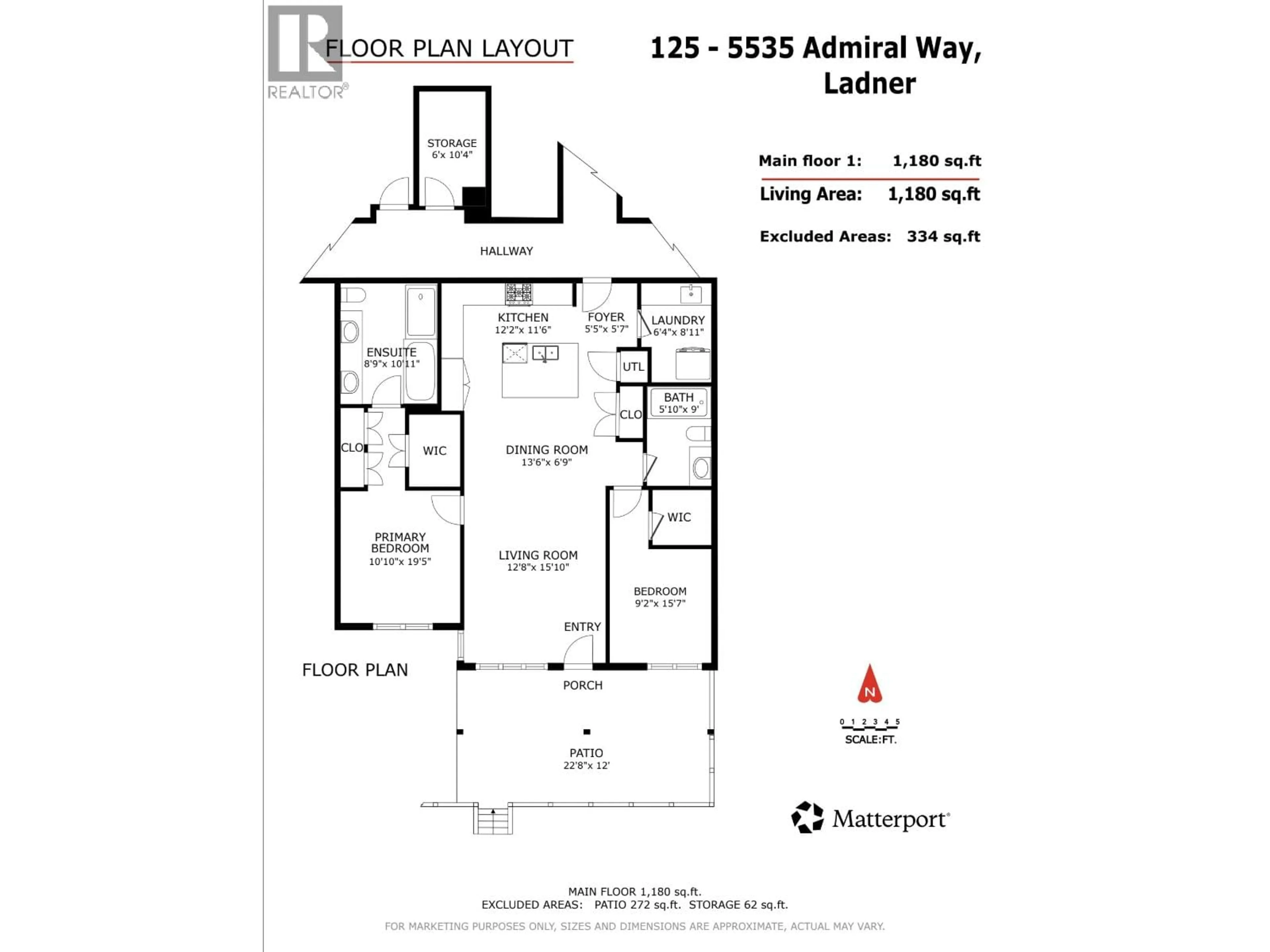Floor plan for 125 - 5535 ADMIRAL WAY WAY, Delta British Columbia V4K0E3