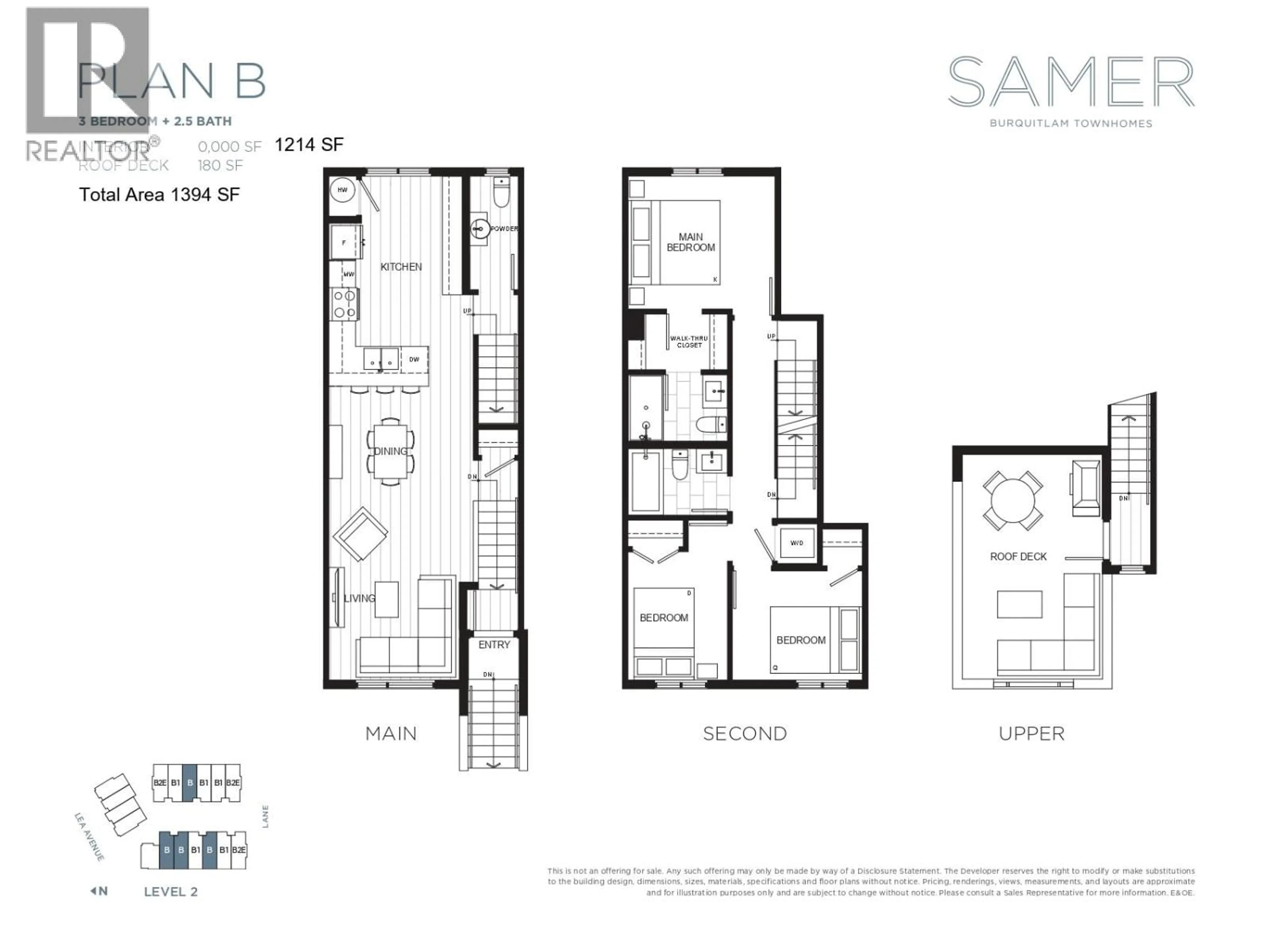 Floor plan for 20 - 728 LEA AVENUE, Coquitlam British Columbia V3J0S1