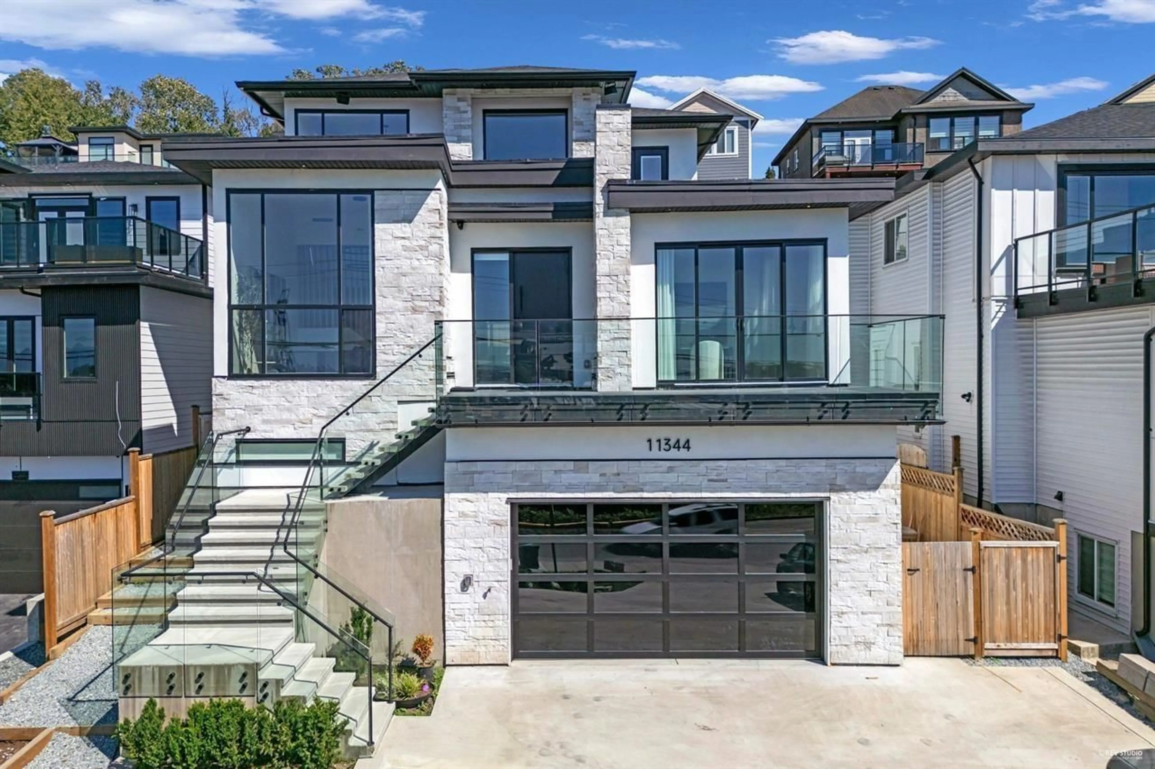 Home with brick exterior material, street for 11344 RIVER ROAD, Surrey British Columbia V3V2V6