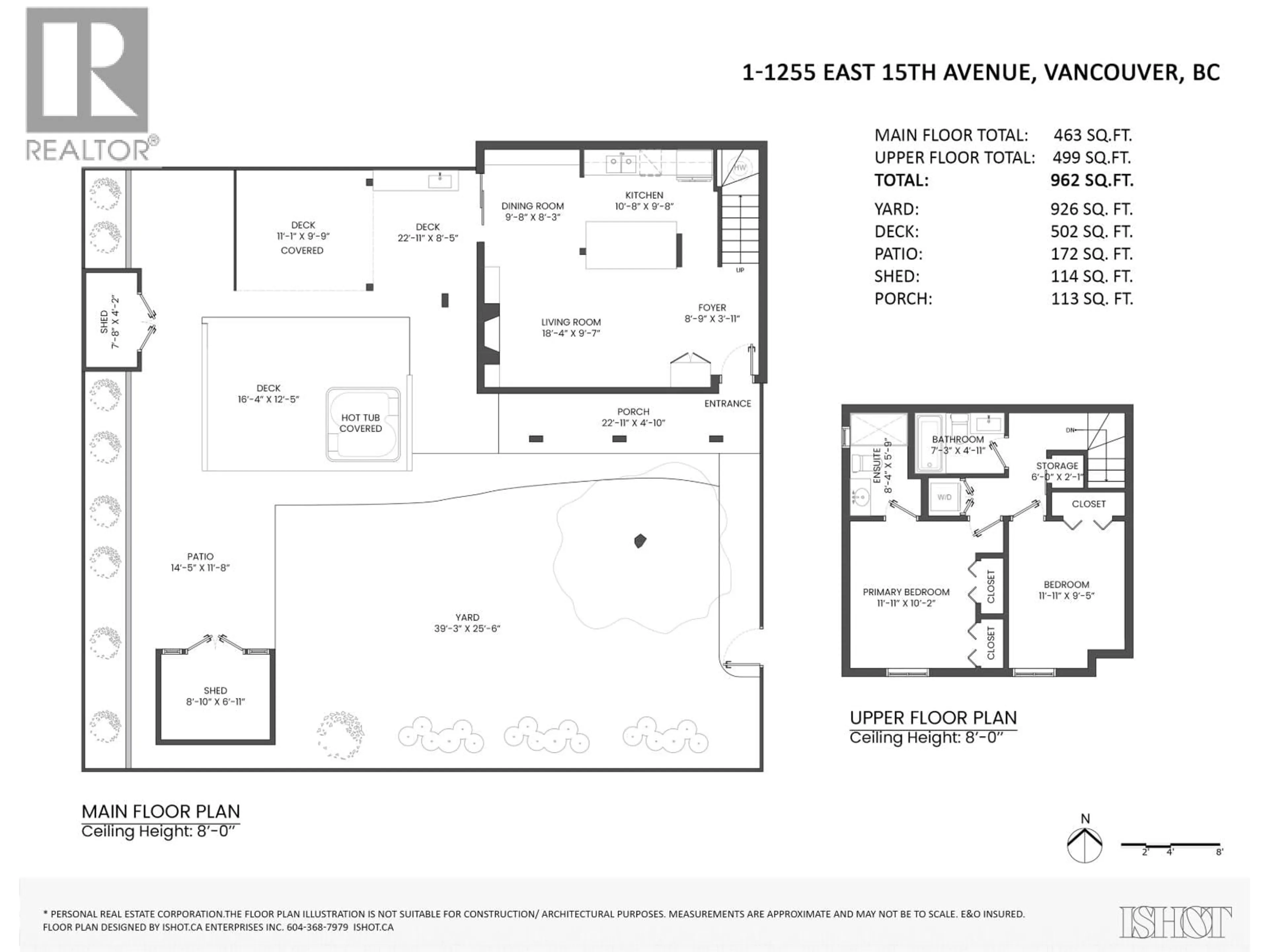 Floor plan for 1 - 1255 15TH AVENUE, Vancouver British Columbia V5T2S7