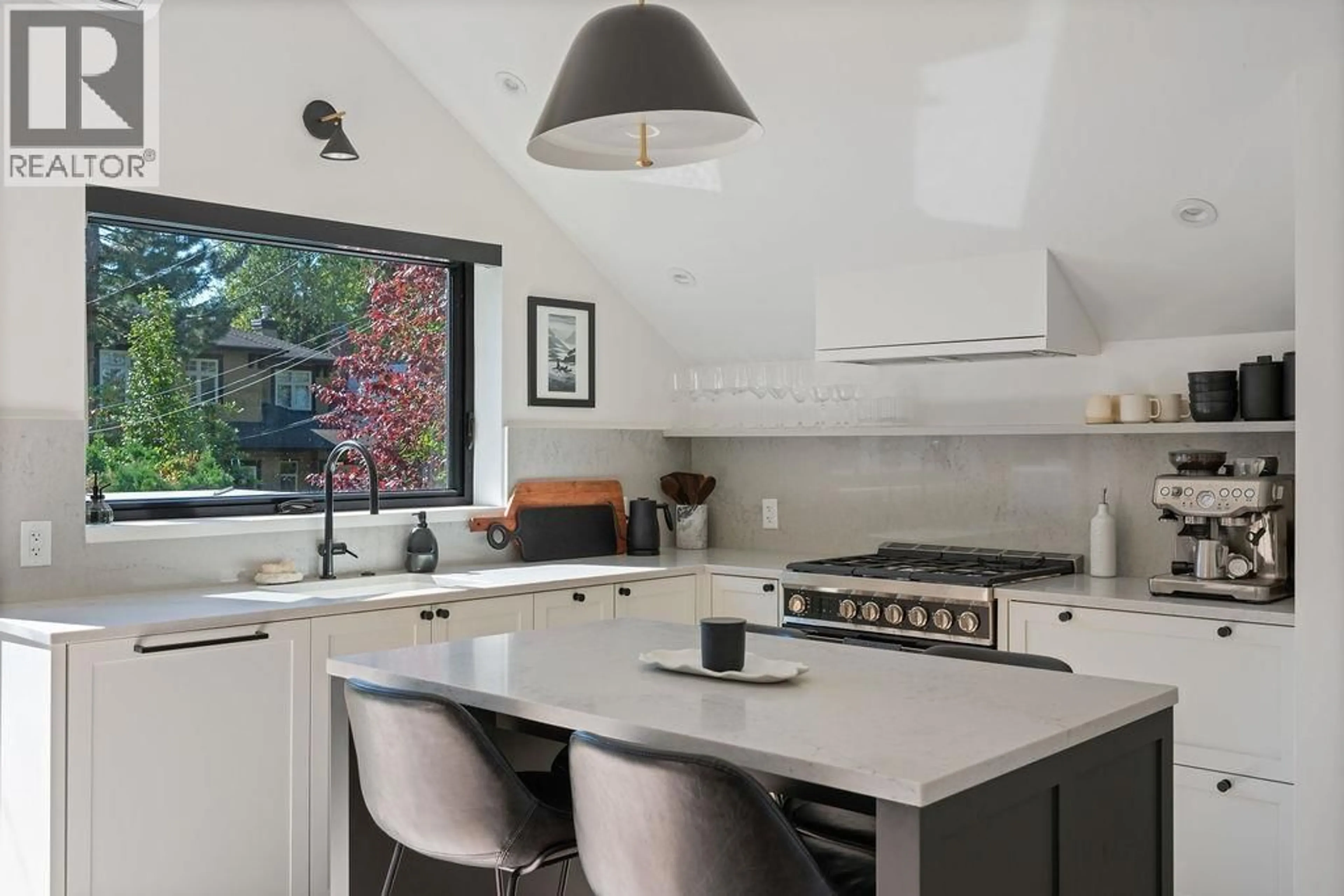 Contemporary kitchen, ceramic/tile floor for 4921 LARCH STREET, Vancouver British Columbia V6N0C8