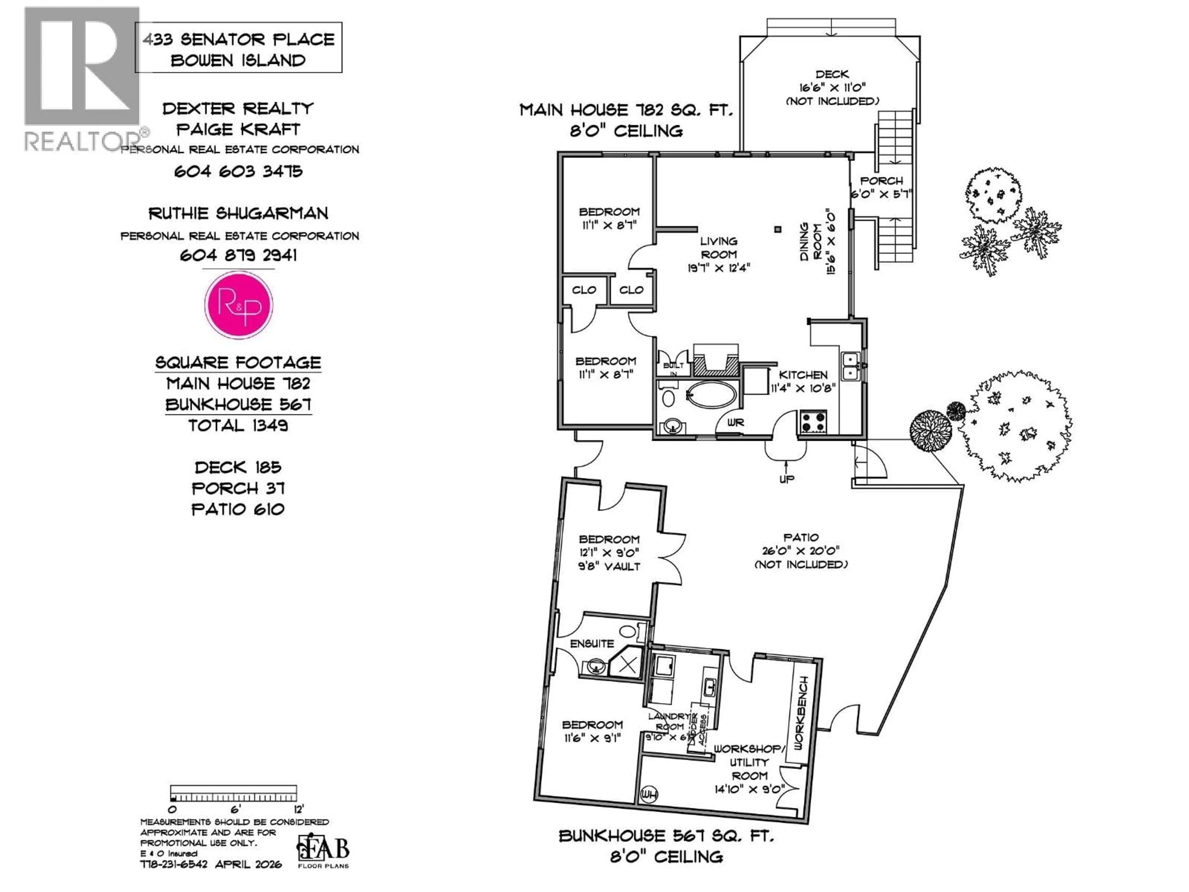 Floor plan for 433 SENATOR PLACE, Bowen Island British Columbia V0N1G1