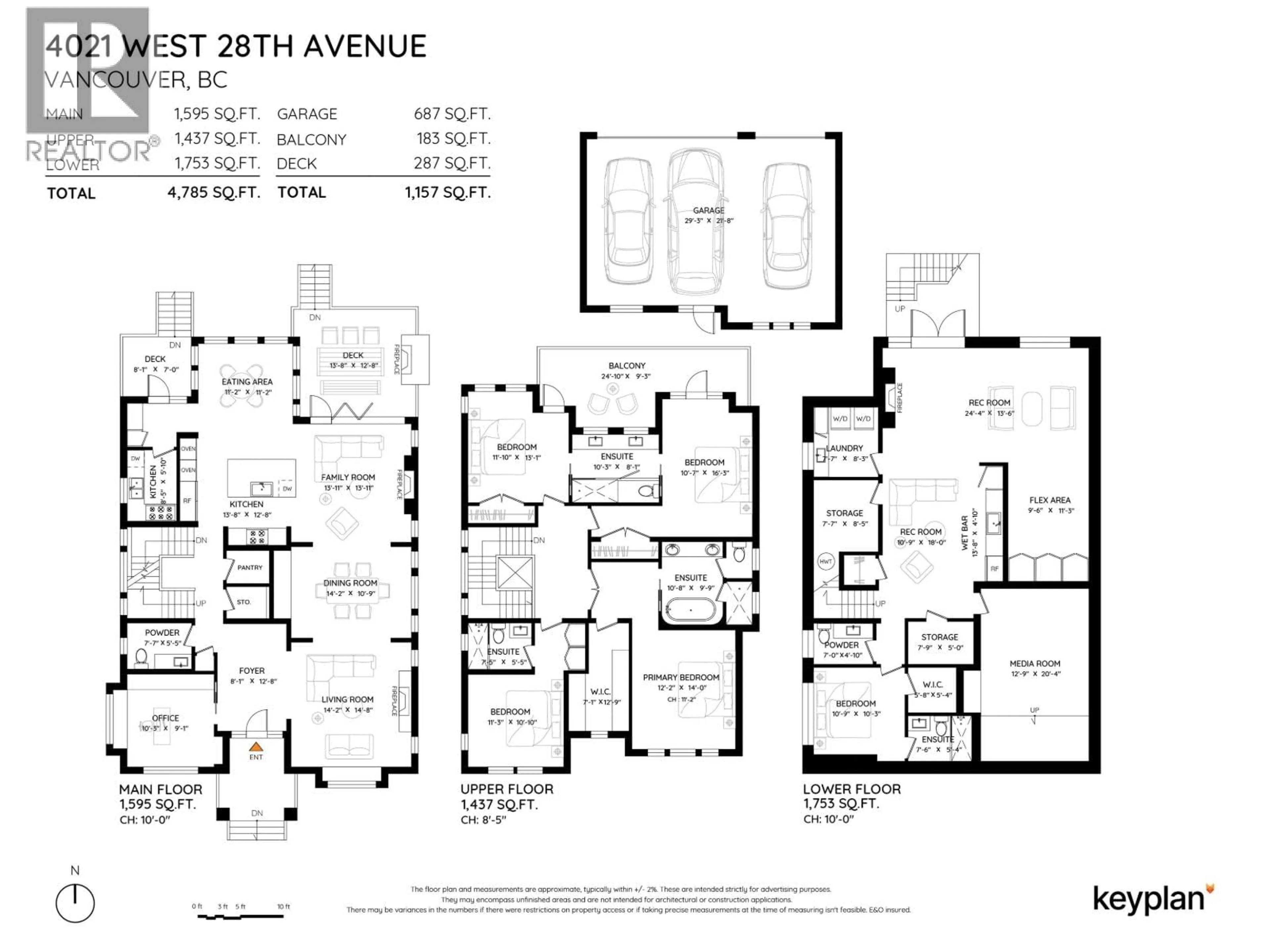Floor plan for 4021 28TH AVENUE, Vancouver British Columbia V6S1S7