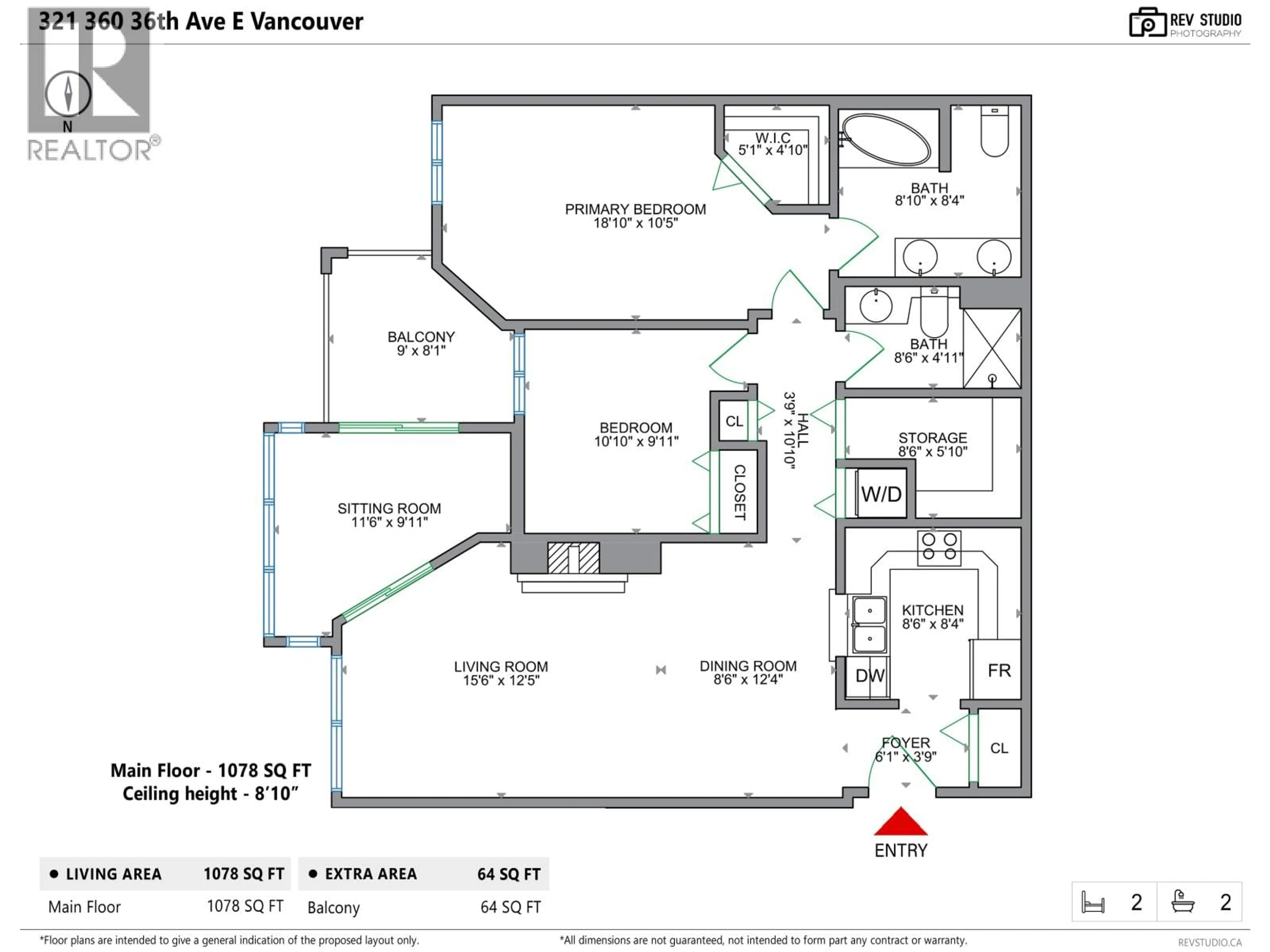 Floor plan for 321 - 360 36TH AVENUE, Vancouver British Columbia V5W4B9