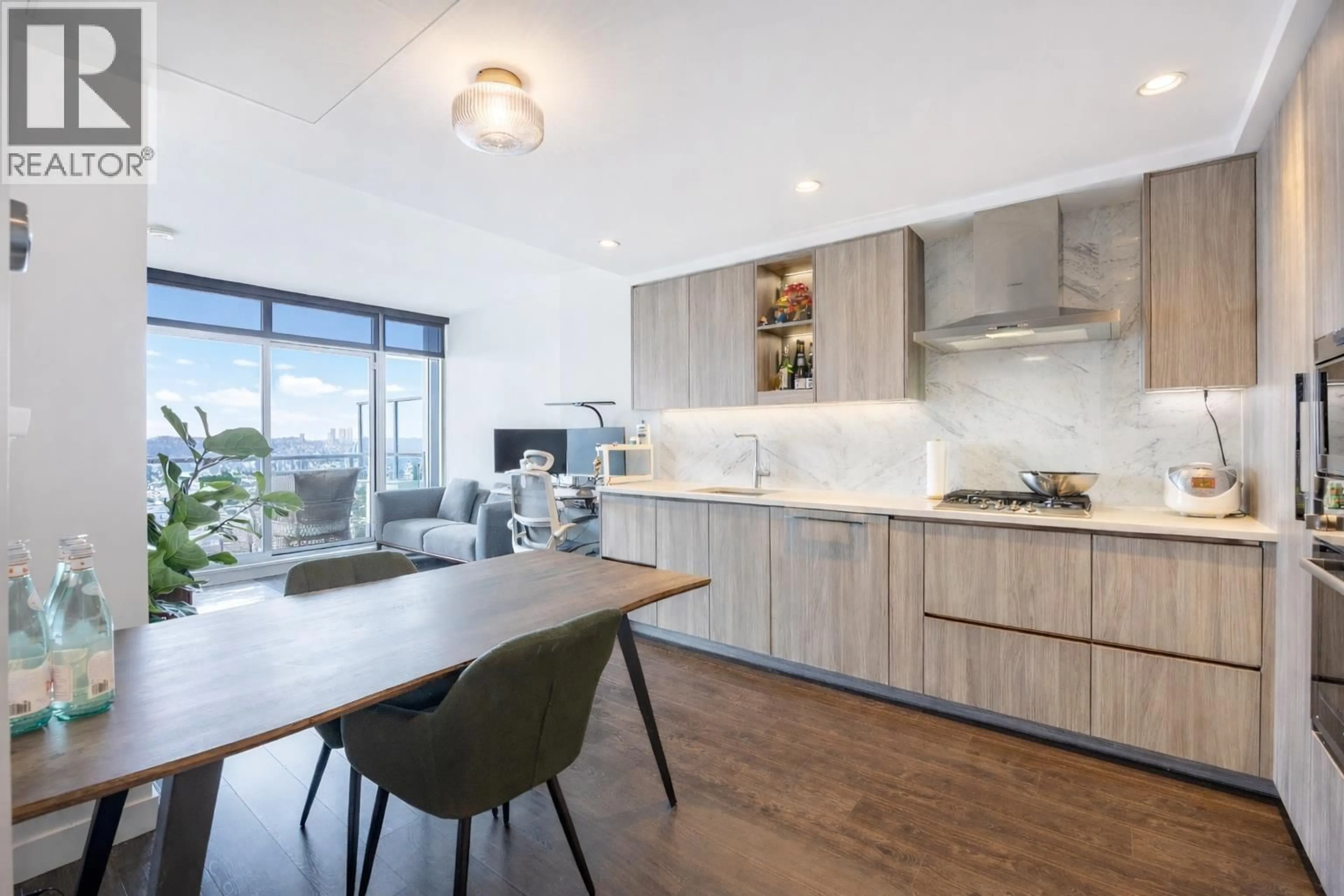 Open concept kitchen, wood/laminate floor for 4309 - 4730 LOUGHEED HIGHWAY, Burnaby British Columbia V5C0M9