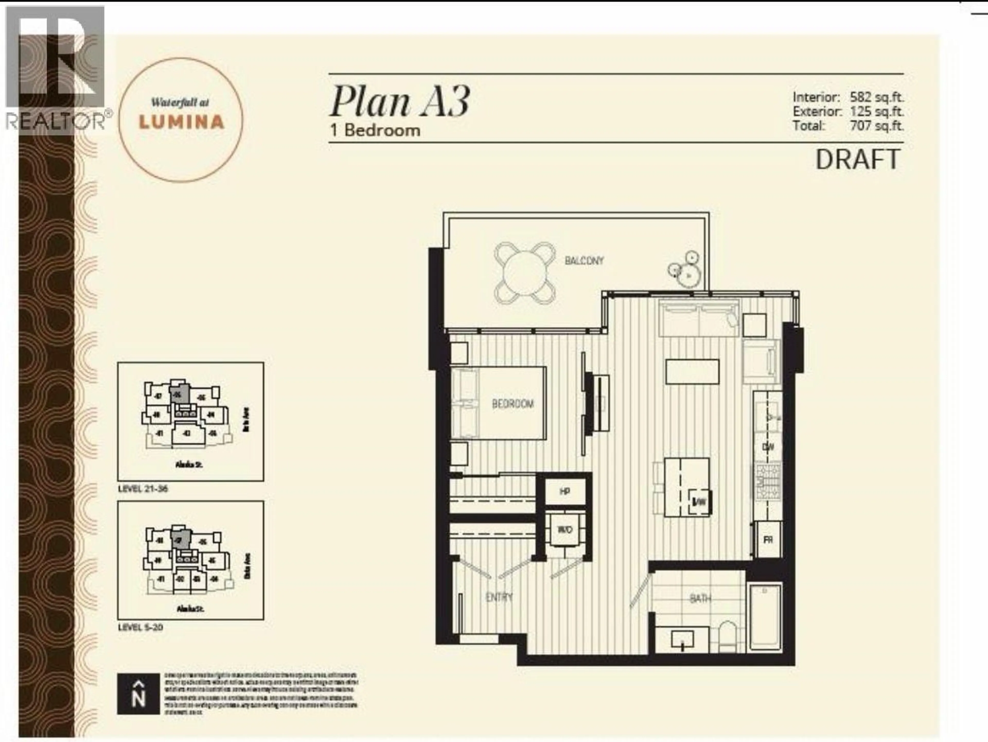 Floor plan for 3506 - 2311 BETA AVENUE, Burnaby British Columbia V5C0M1